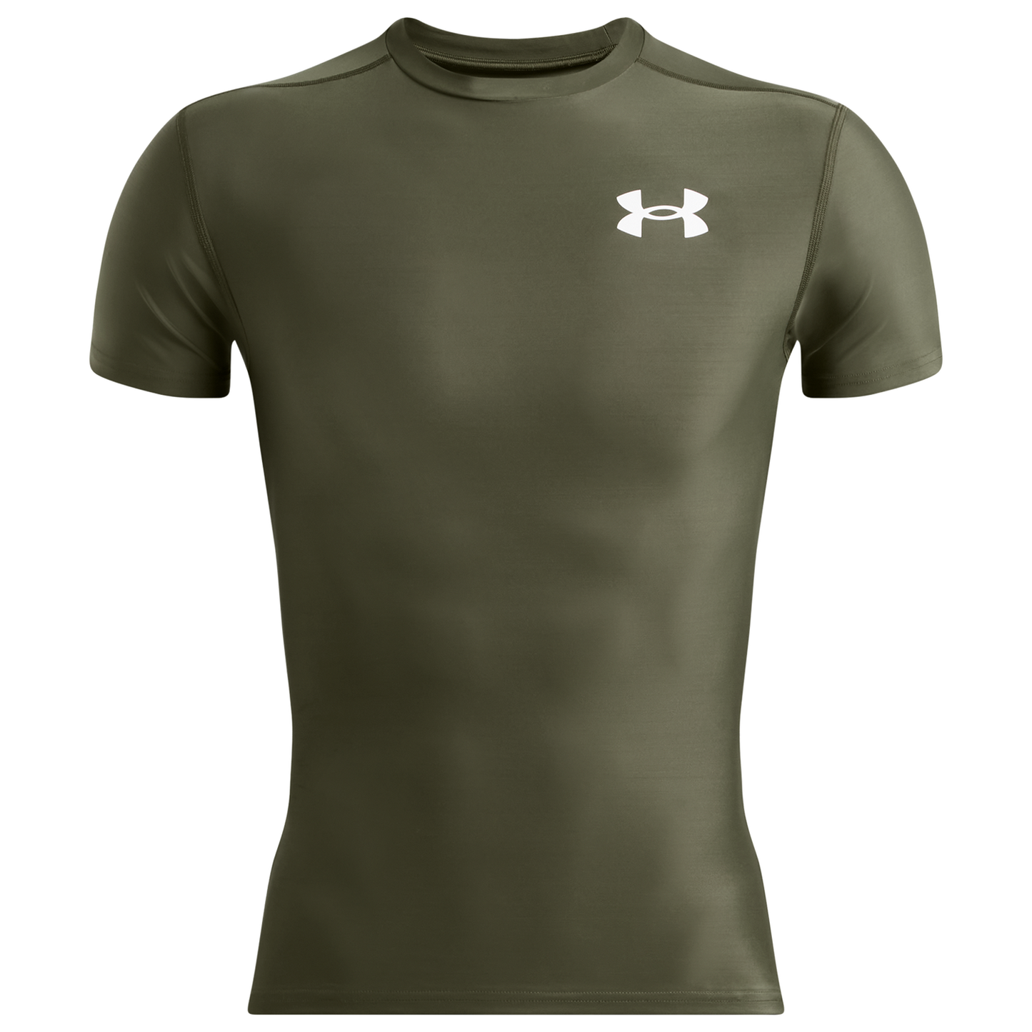 Under Armour Heatgear OG Compression Short Sleeve - Men's - Marine Od Green/White
