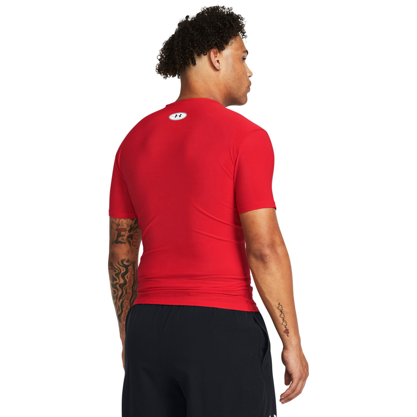 Under Armour Heatgear OG Compression Short Sleeve - Men's - Red/White