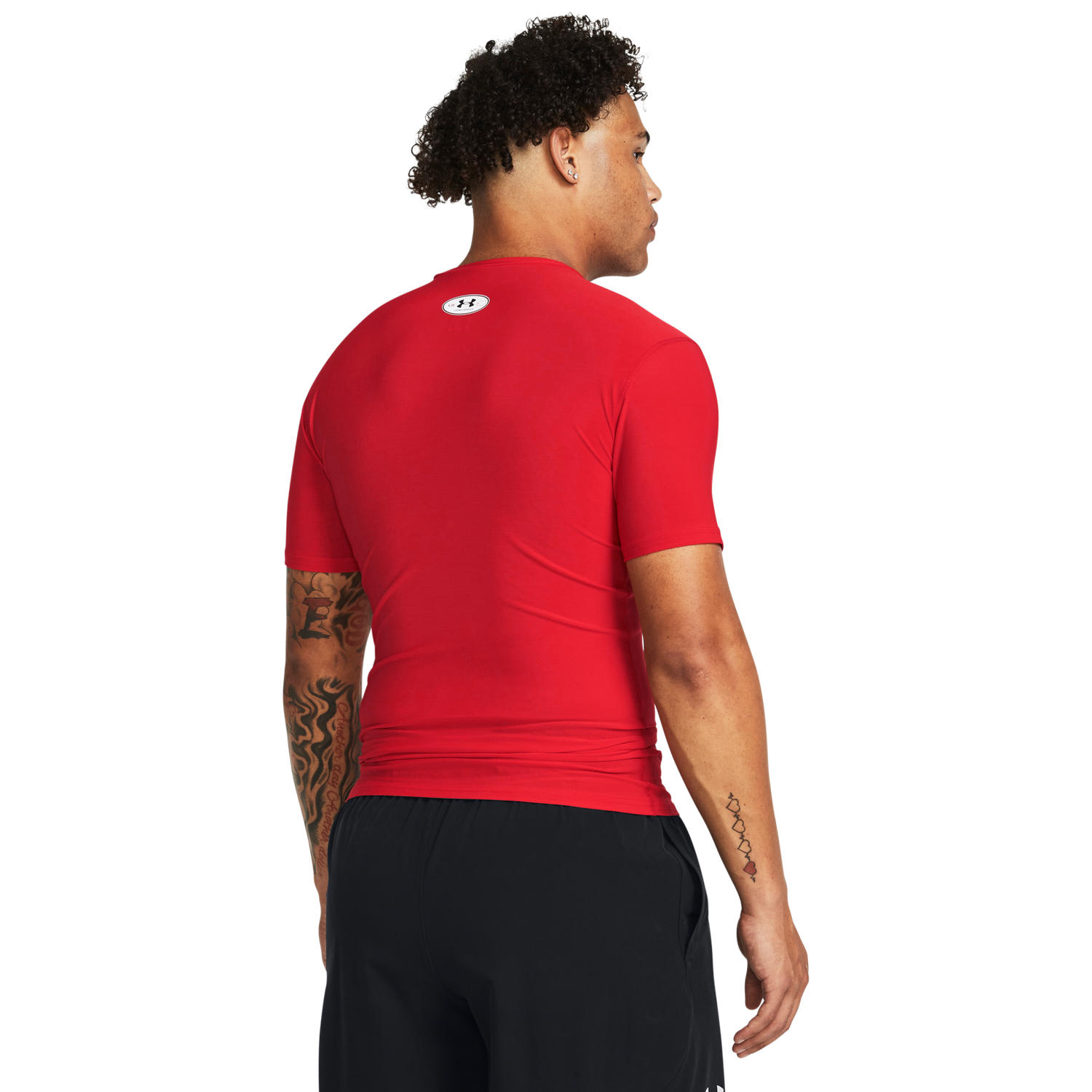 Under Armour Heatgear OG Compression Short Sleeve - Men's - Red/White