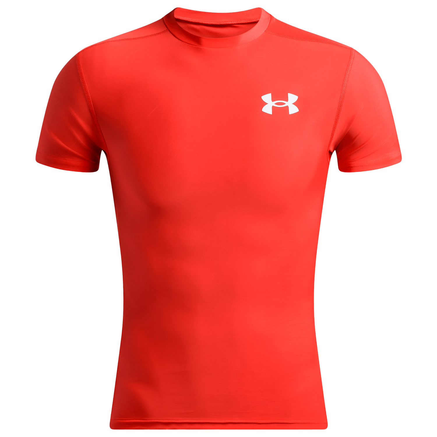 Under Armour Heatgear OG Compression Short Sleeve - Men's - Dark Orange/White