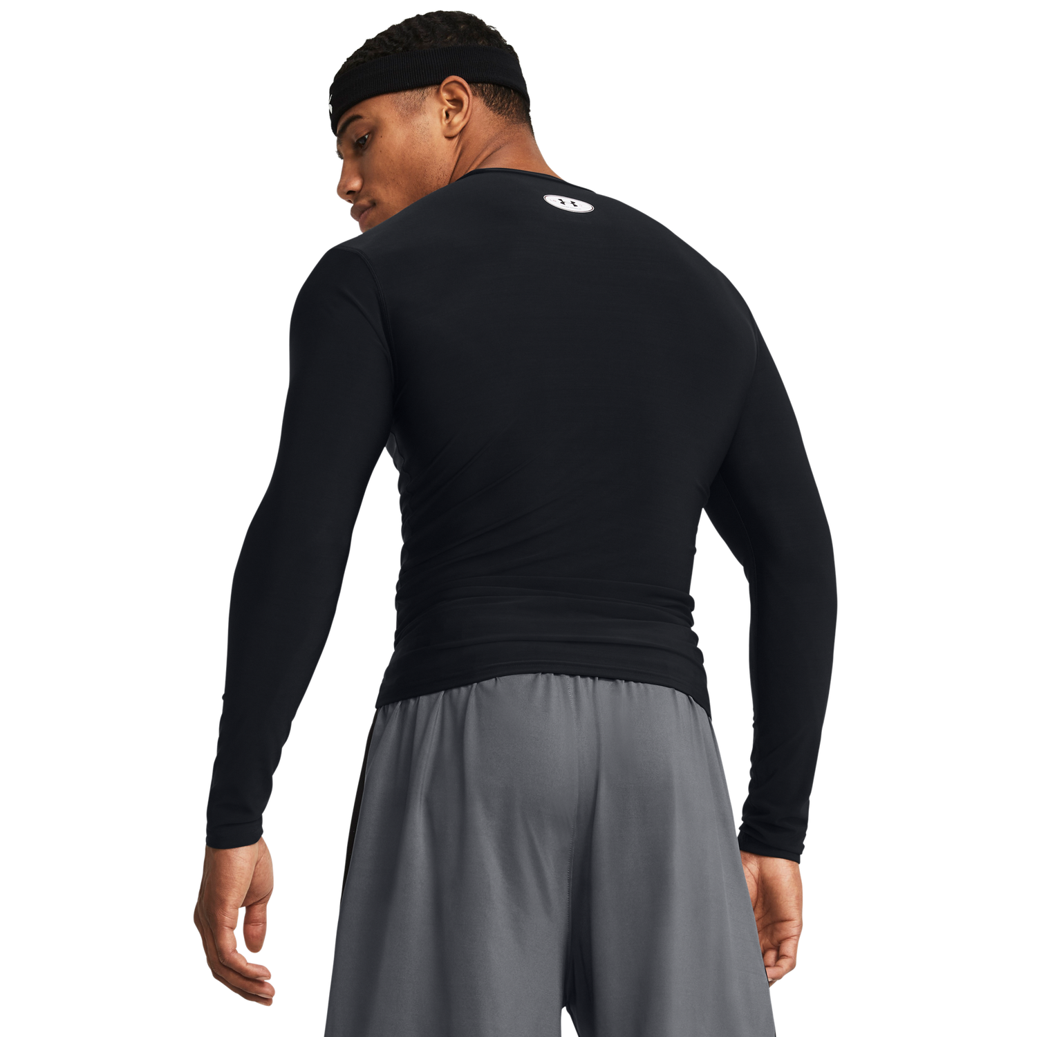Under Armour Heatgear OG Compression Long Sleeve - Men's - Black/White
