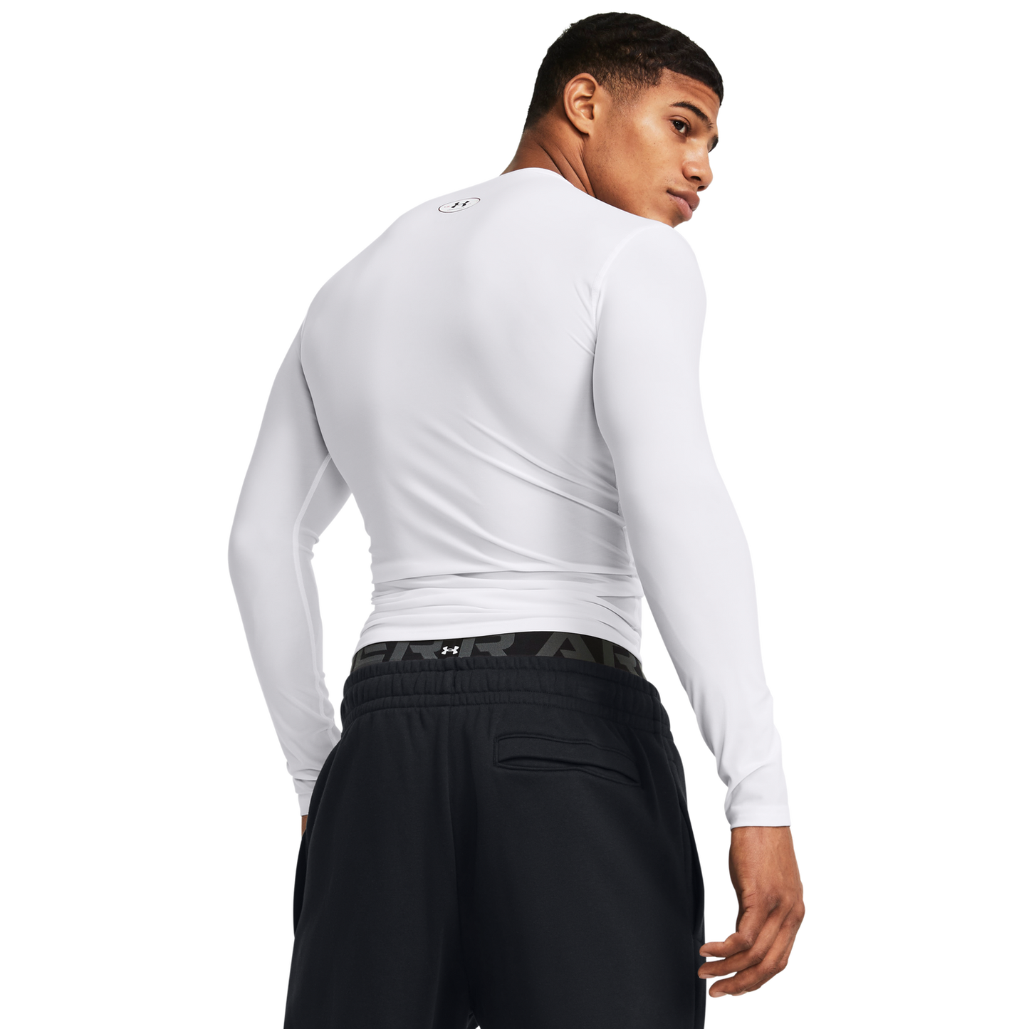 Under Armour Heatgear OG Compression Long Sleeve - Men's - White/Black