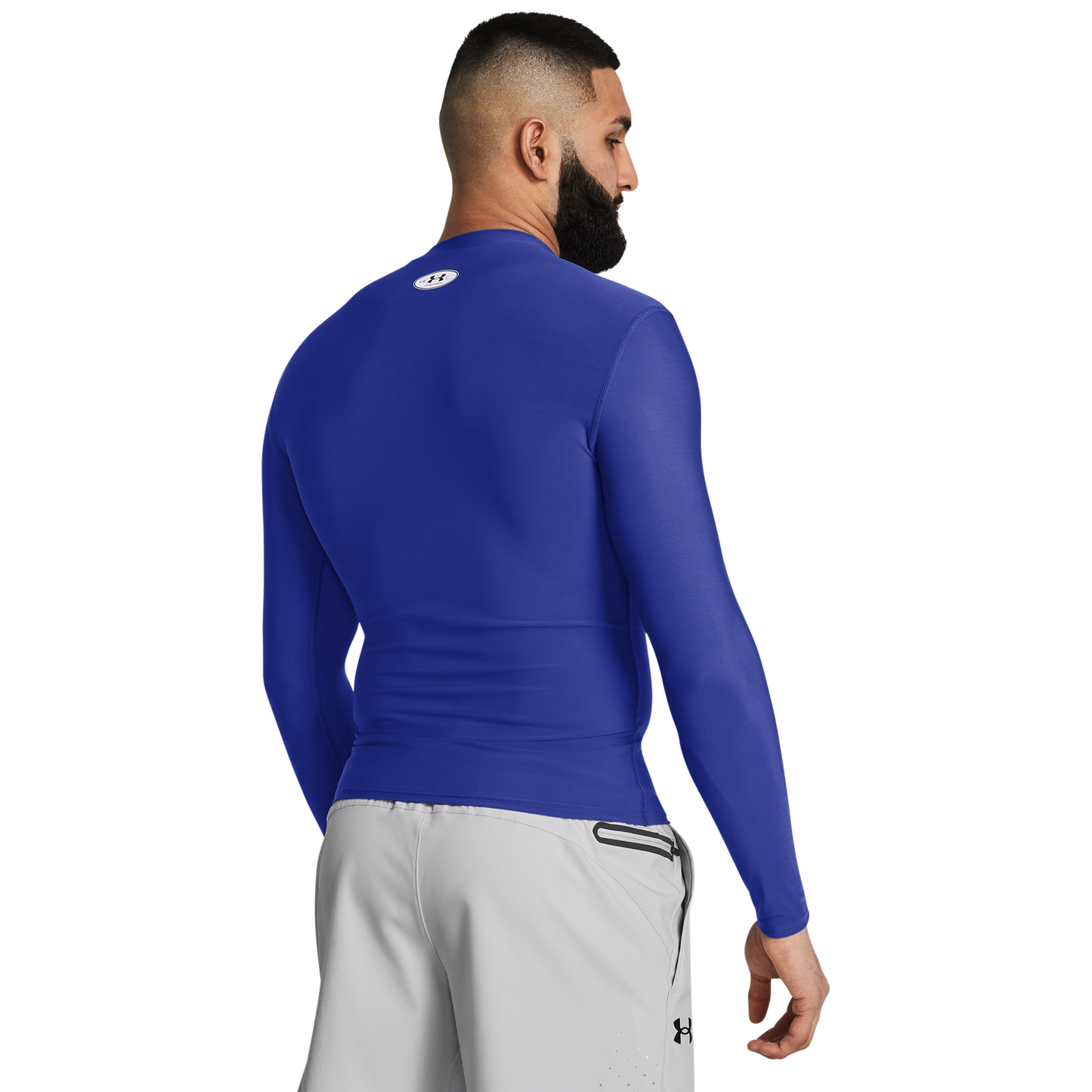 Under Armour Heatgear OG Compression Long Sleeve - Men's - Royal/White