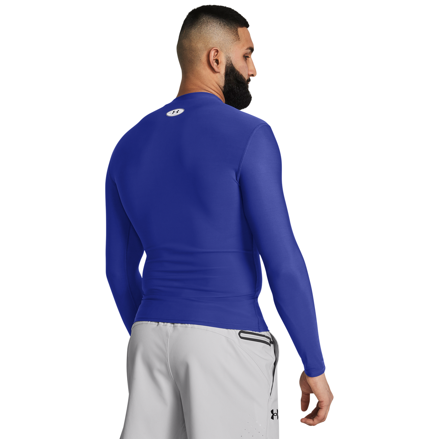 Under Armour Heatgear OG Compression Long Sleeve - Men's - Royal/White