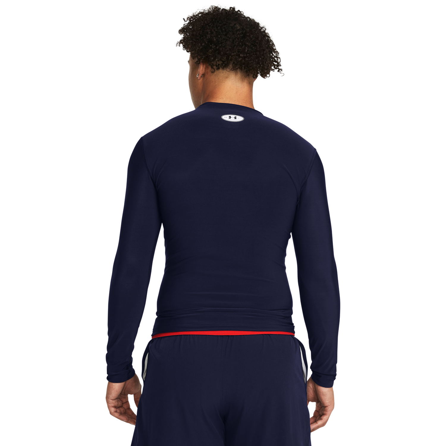 Under Armour Heatgear OG Compression Long Sleeve - Men's - Midnight Navy/White