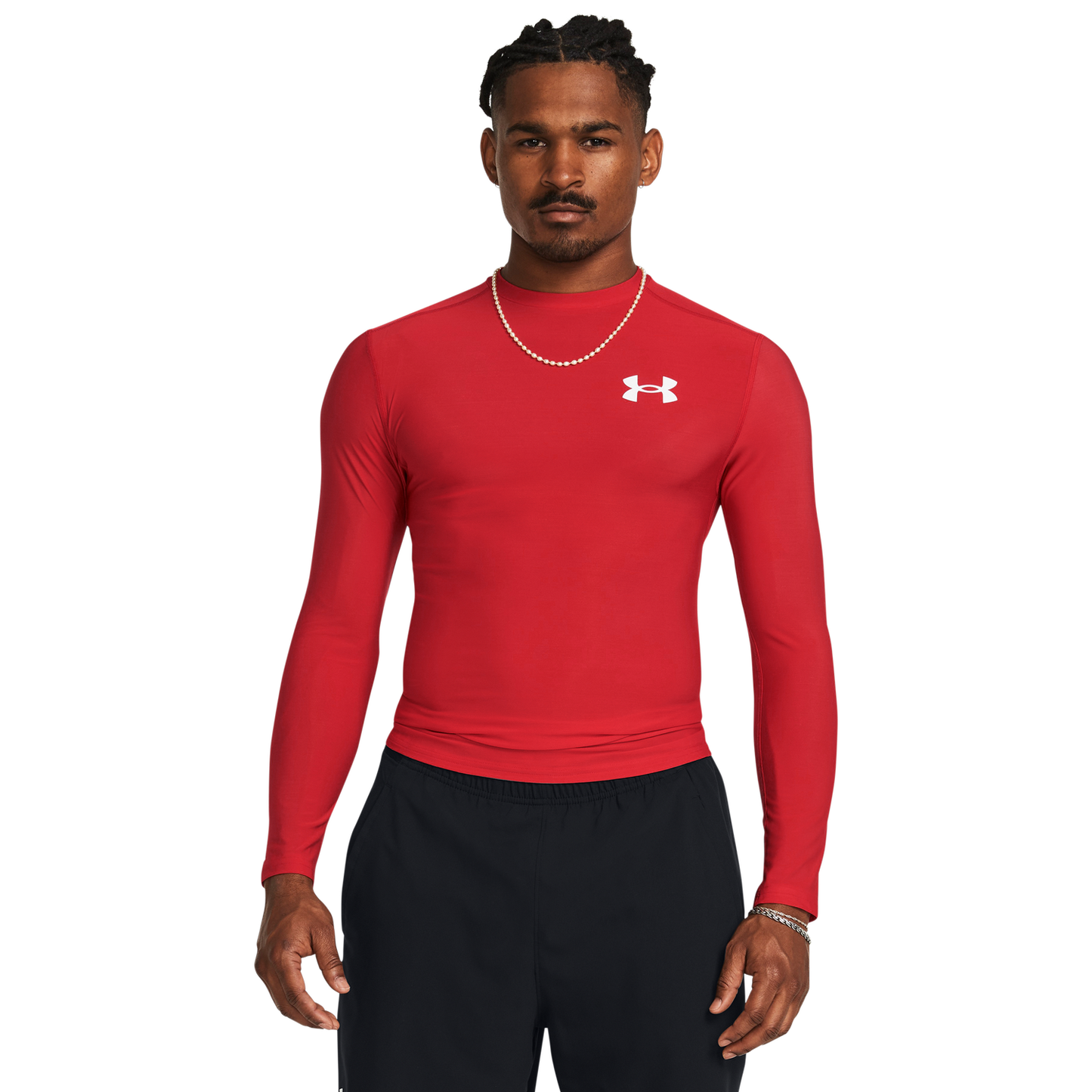 Under Armour Heatgear OG Compression Long Sleeve - Men's - Red/White