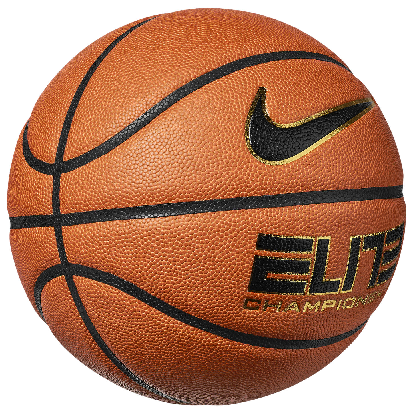 Nike Team Elite Championship 8P Basketball NFHS - Men's - Orange/Black/Gold