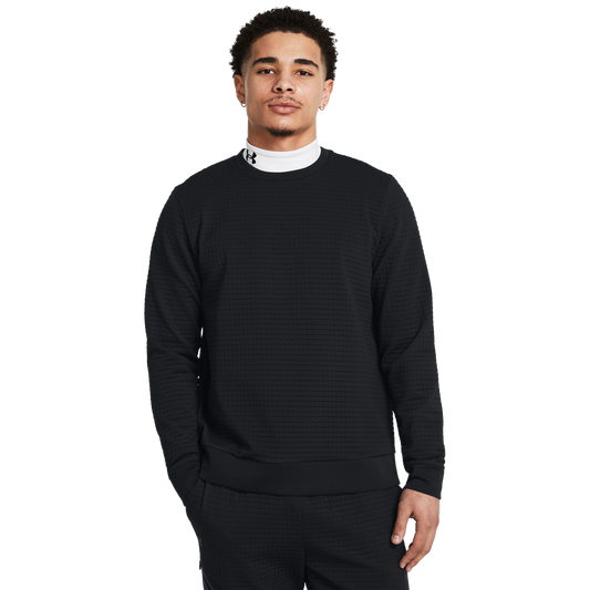 Under Armour Unstoppable Fleece Grid Crew - Men's - Black/Black