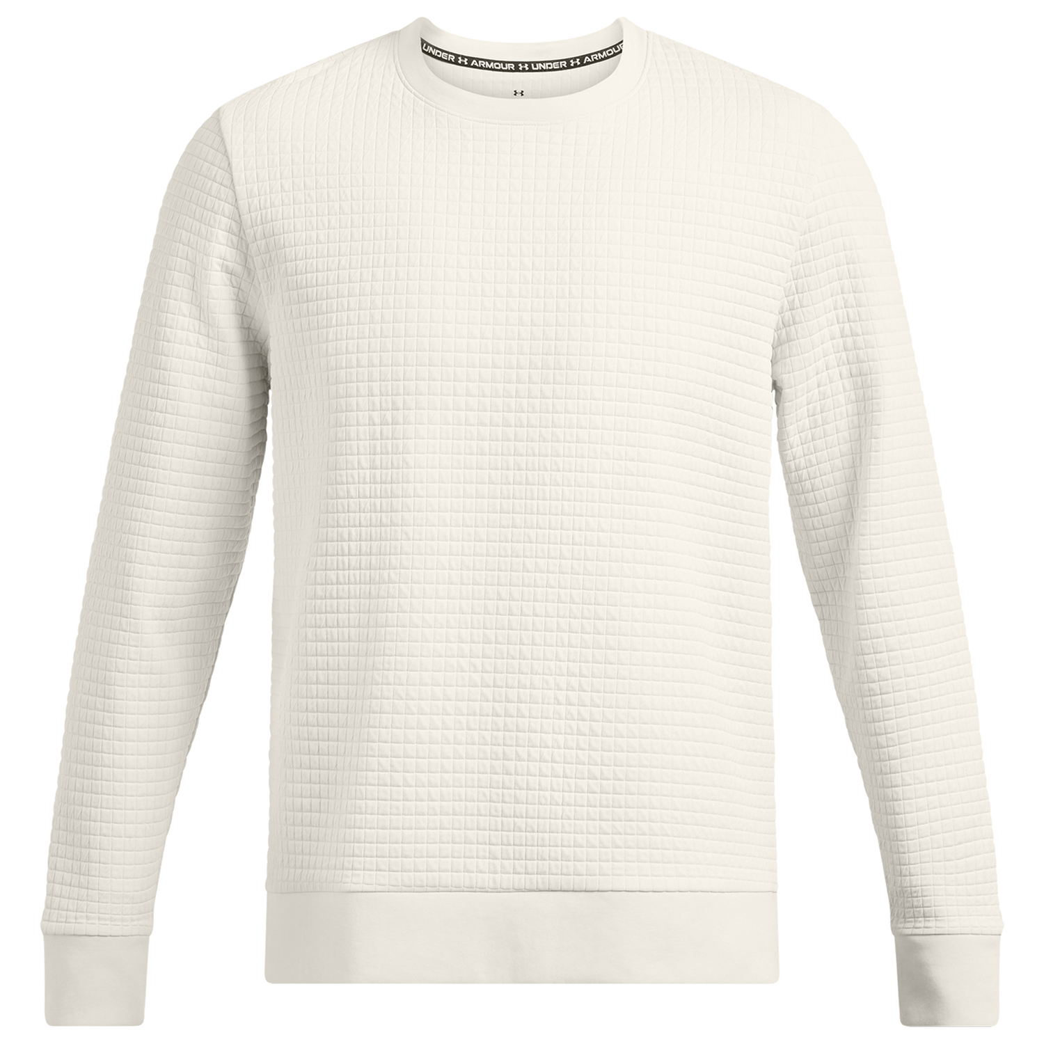 Under Armour Unstoppable Fleece Grid Crew - Men's - Summit White/Black