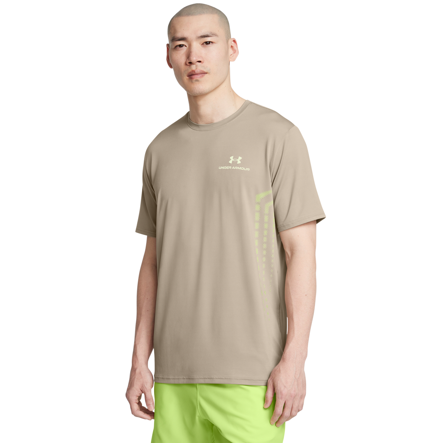 Under Armour Vanish Energy Graphic Short Sleeve - Men's - Timberwolf Taupe/Morph Green/Morph Green