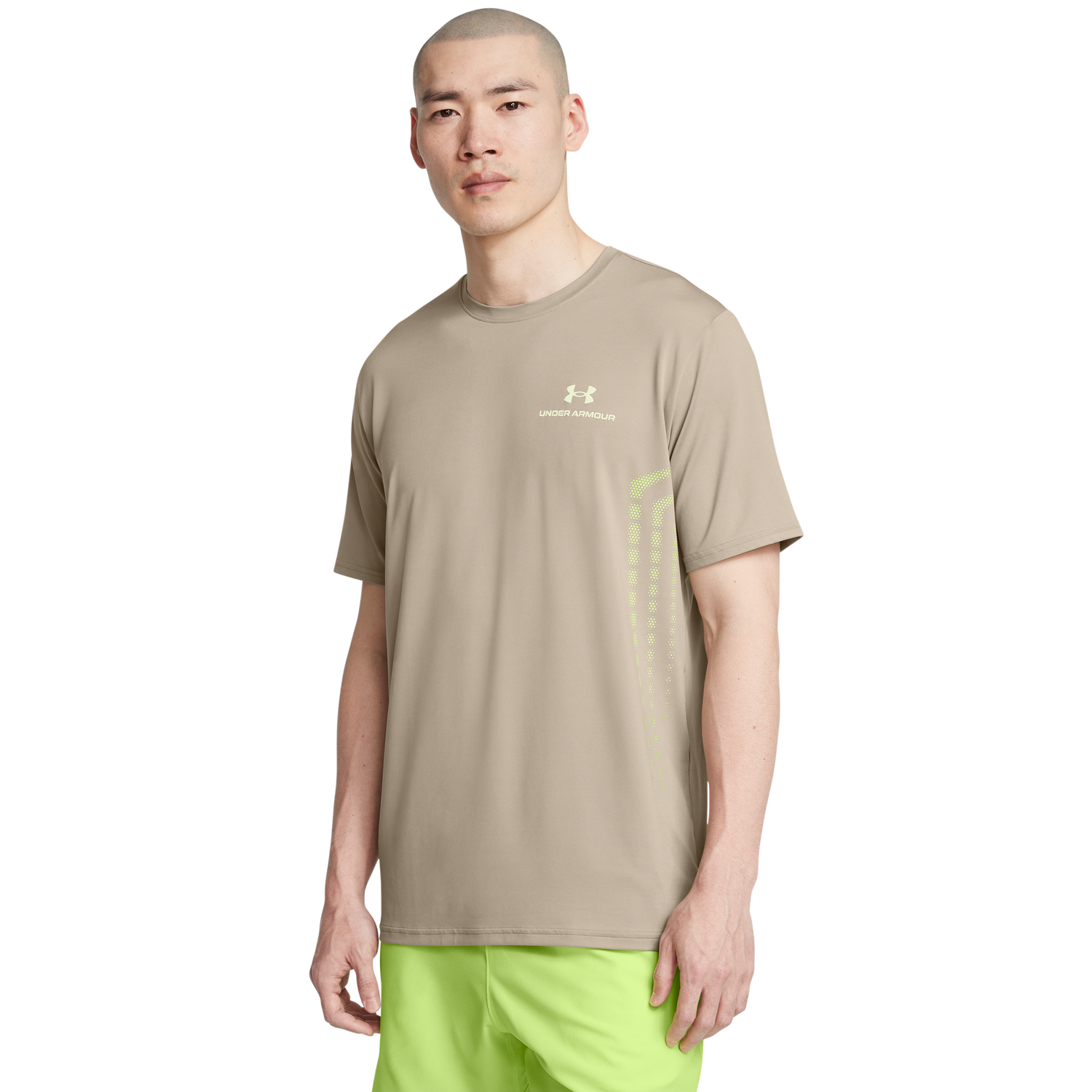 Under Armour Vanish Energy Graphic Short Sleeve - Men's - Timberwolf Taupe/Morph Green/Morph Green