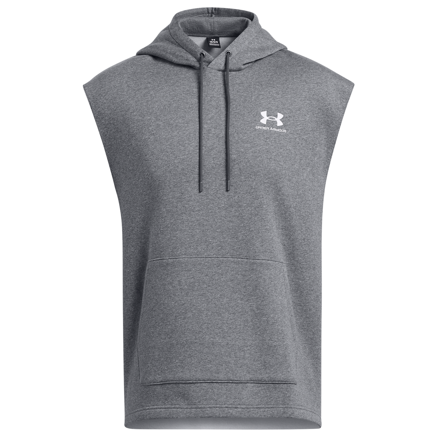 Under Armour Icon Fleece Sleeveless Hoodie - Men's - Pitch Grey/White