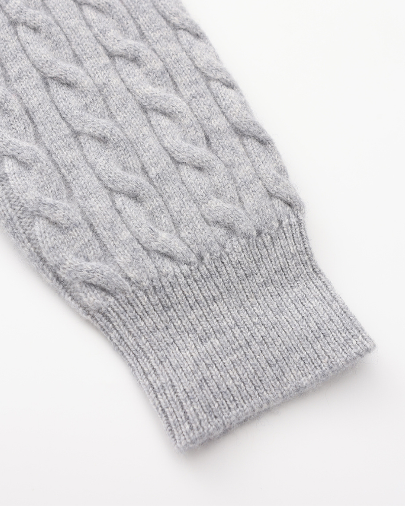 100% Cashmere Woven Half Zip - foto 14