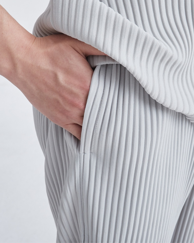 Ribbed Cotton Pantalon - foto 5