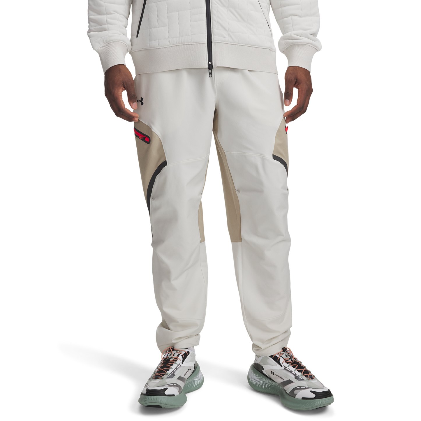 Under Armour Unstoppable Cargo Pants - Men's - White/Black