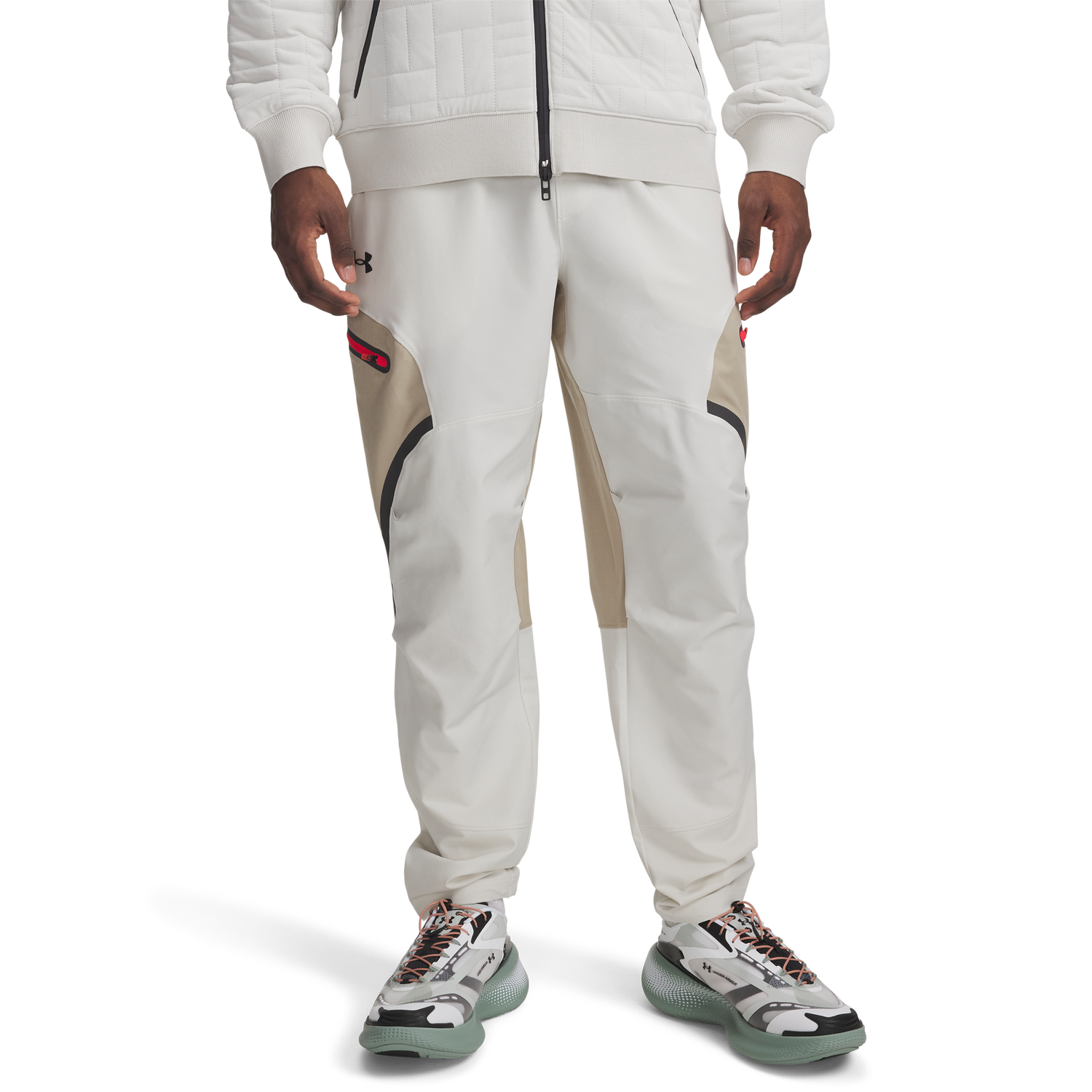 Under Armour Unstoppable Cargo Pants - Men's - White/Black