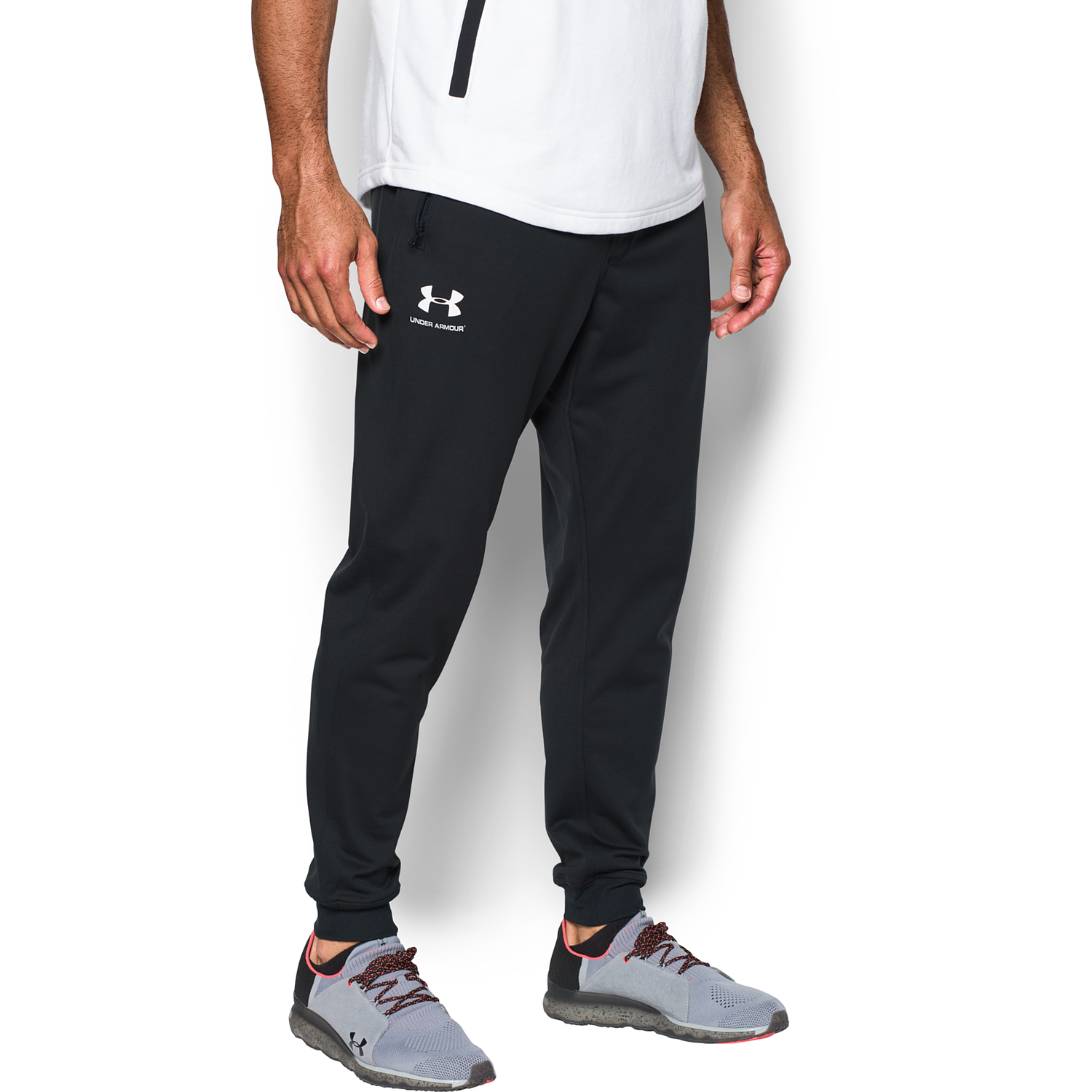 Under Armour Sportstyle Joggers - Men's - White/Black