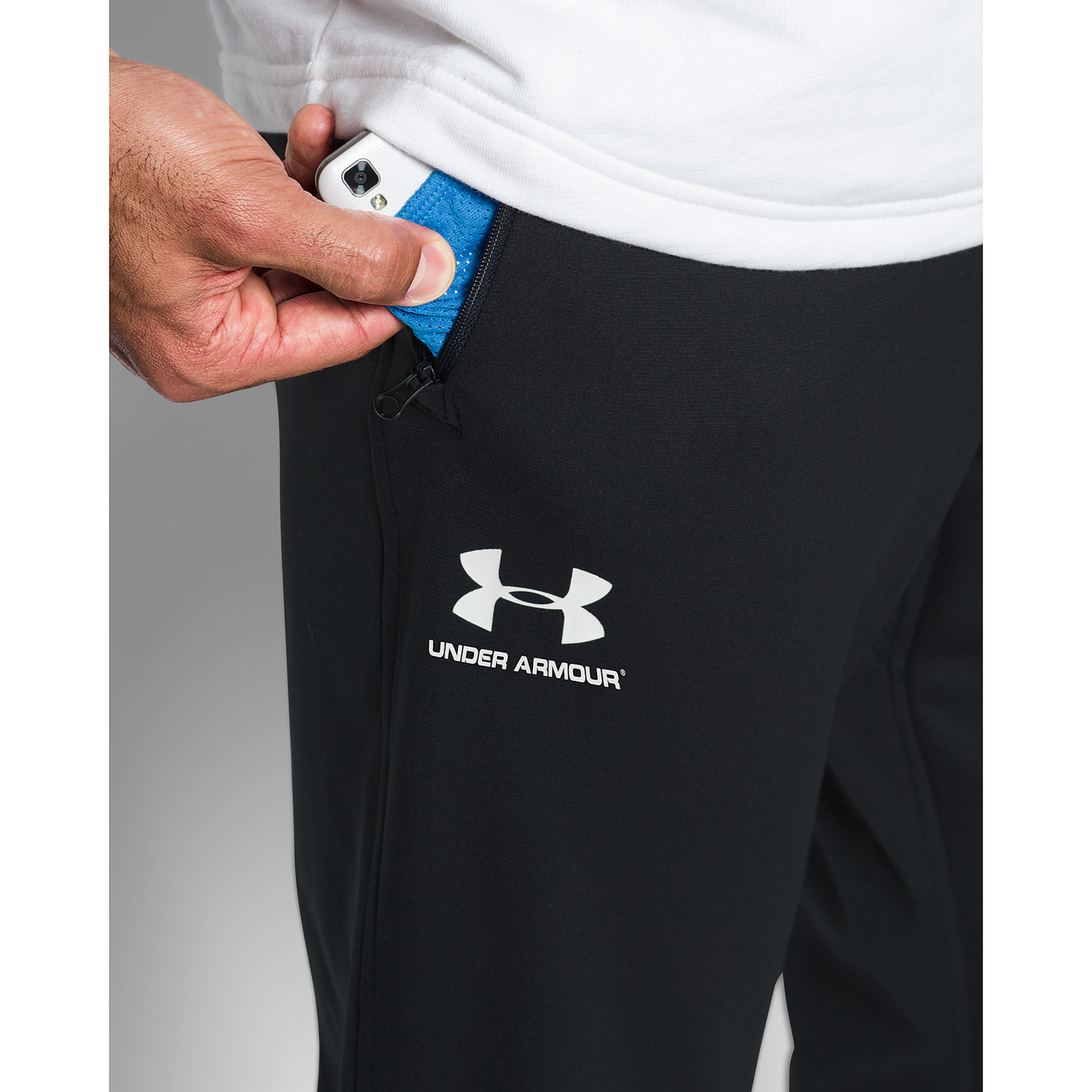 Under Armour Sportstyle Joggers - Men's - White/Black