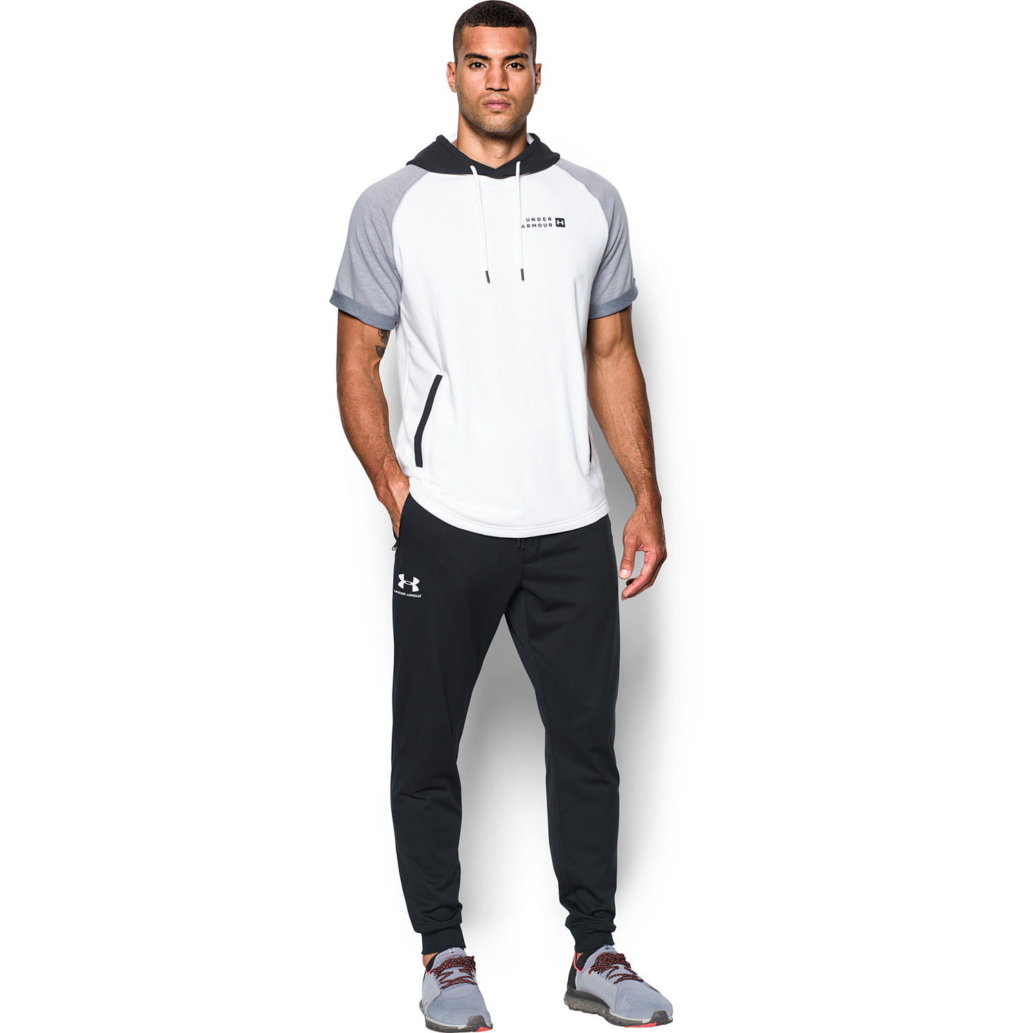 Under Armour Sportstyle Joggers - Men's - White/Black