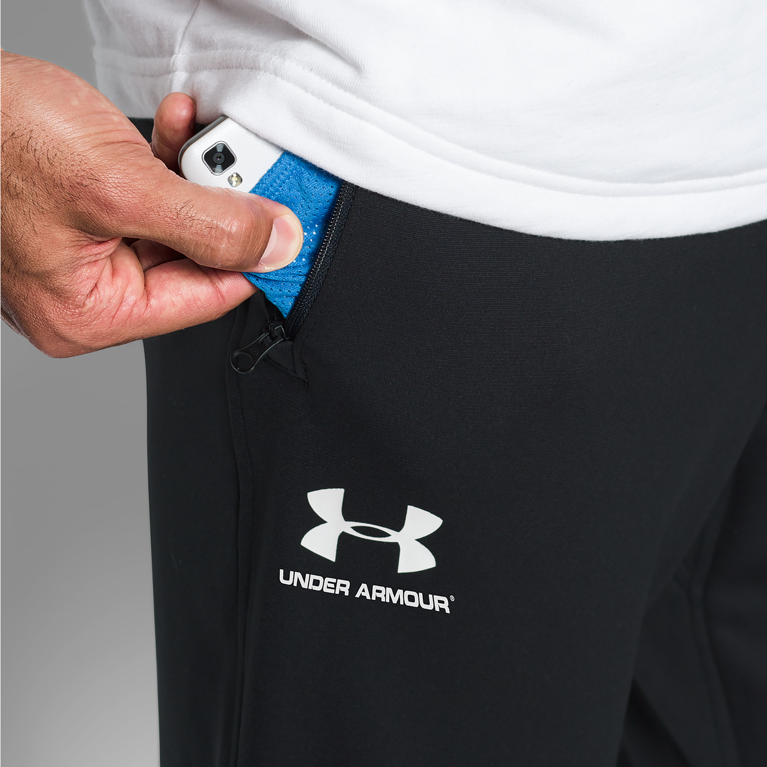 Under Armour Sportstyle Joggers - Men's - White/Black