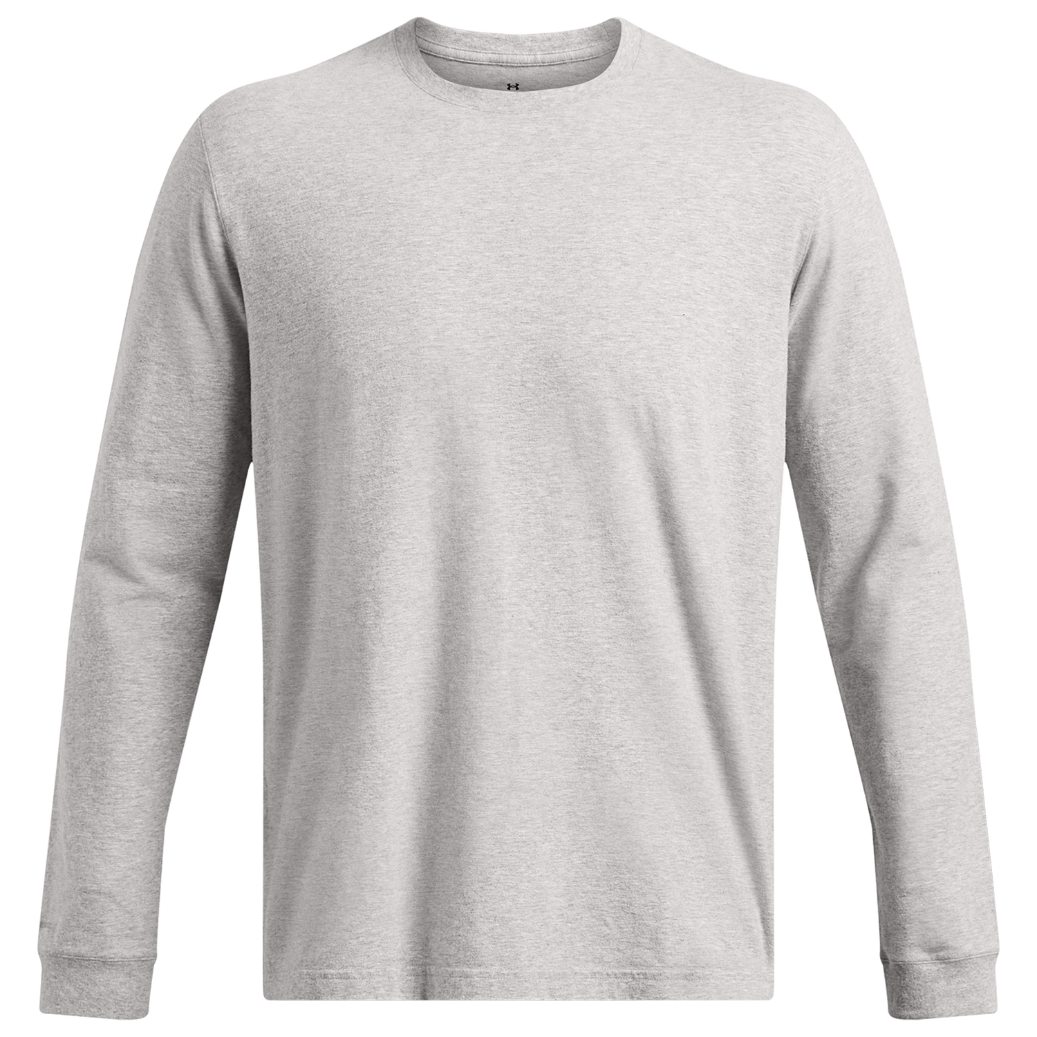 Under Armour Icon Charged Cotton Long Sleeve - Men's - True Gray Heather/True Gray Heather