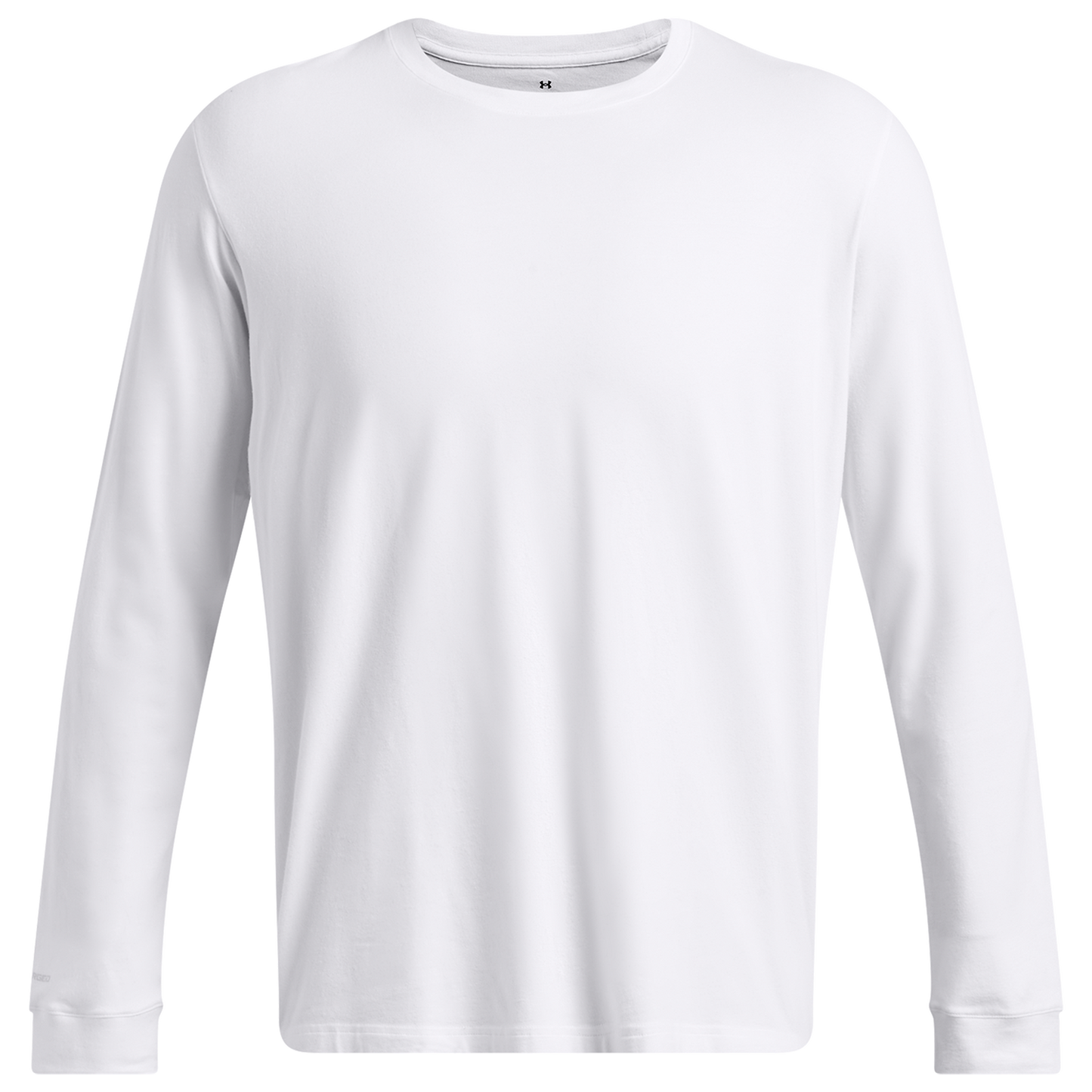 Under Armour Icon Charged Cotton Long Sleeve - Men's - White/Halo Gray