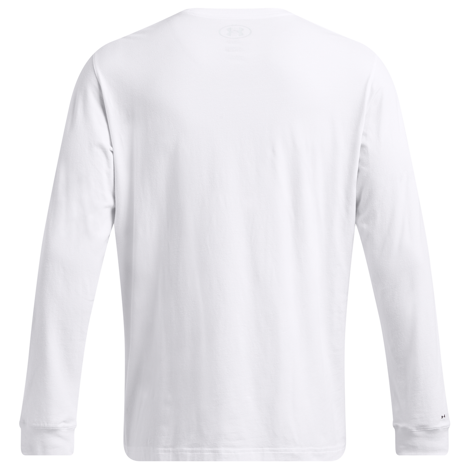 Under Armour Icon Charged Cotton Long Sleeve - Men's - White/Halo Gray
