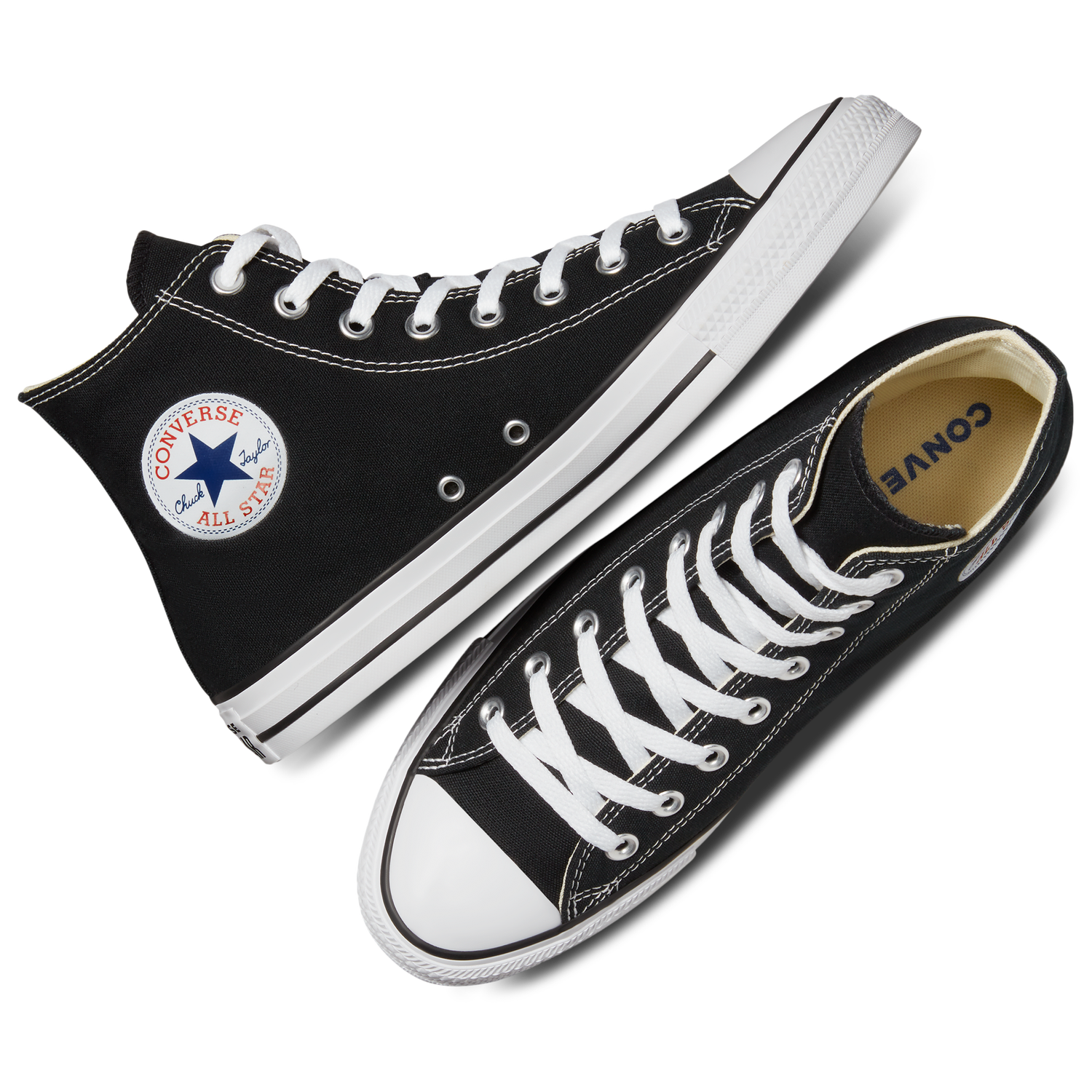 Converse All Star High Top - Men's - Black/White/Black