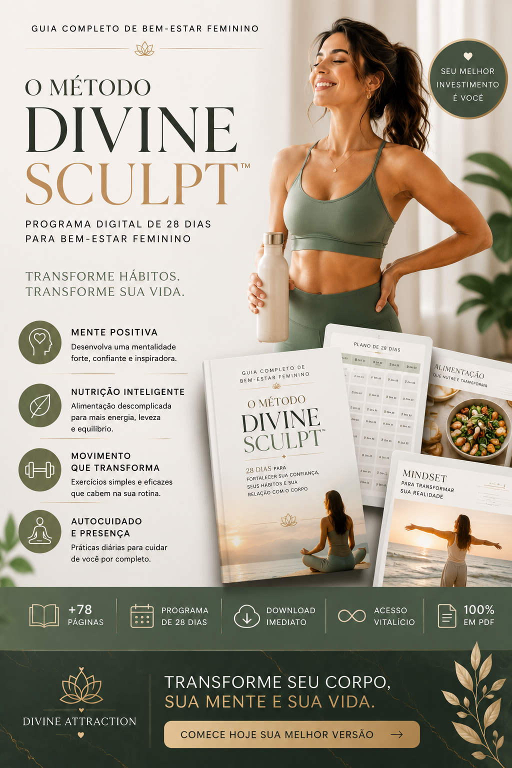 O Método Divine Sculpt™ Programa Digital de 28 Dias para Bem-Estar Feminino - product view 3