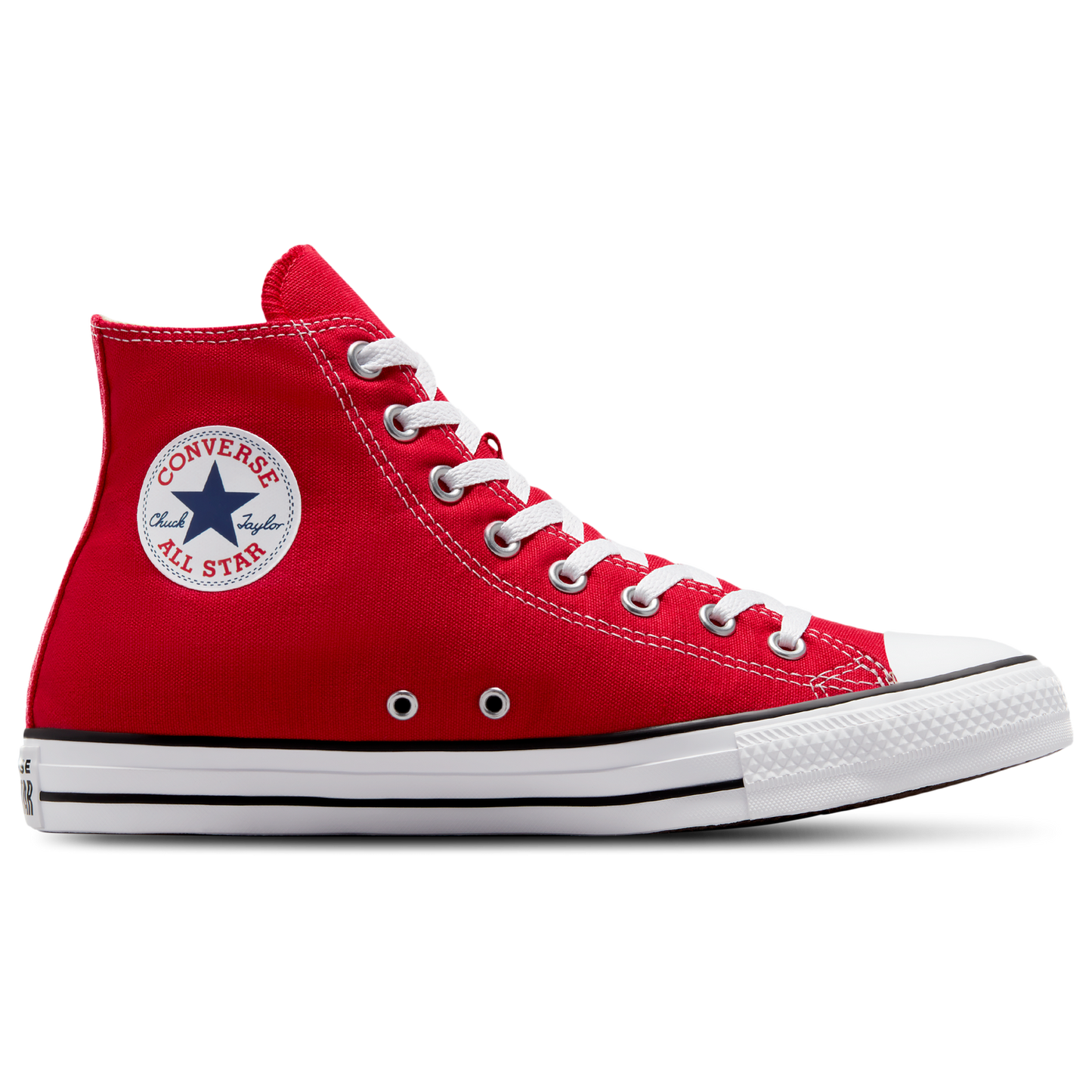 Converse All Star High Top - Men's - Bright Red/White