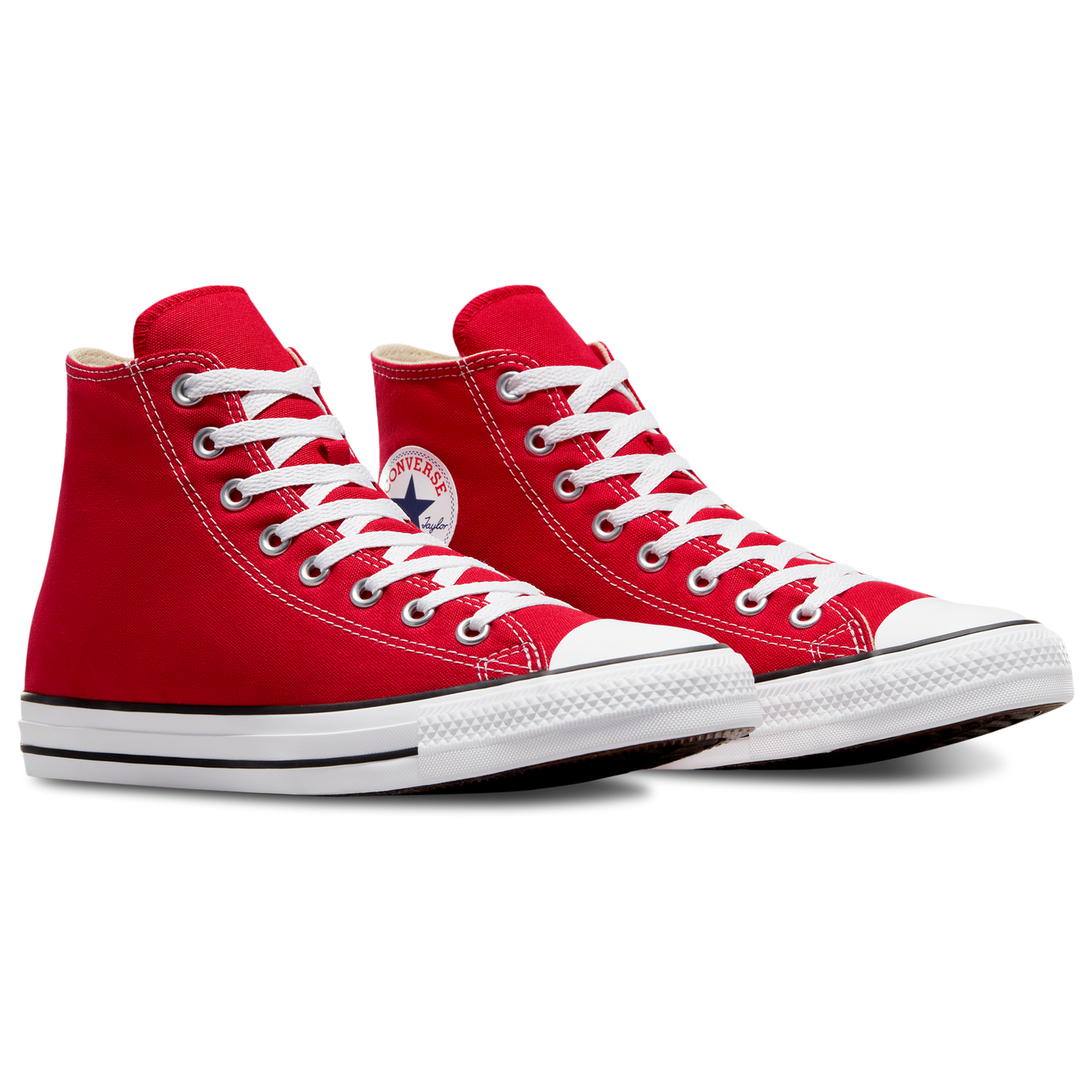 Converse All Star High Top - Men's - Bright Red/White