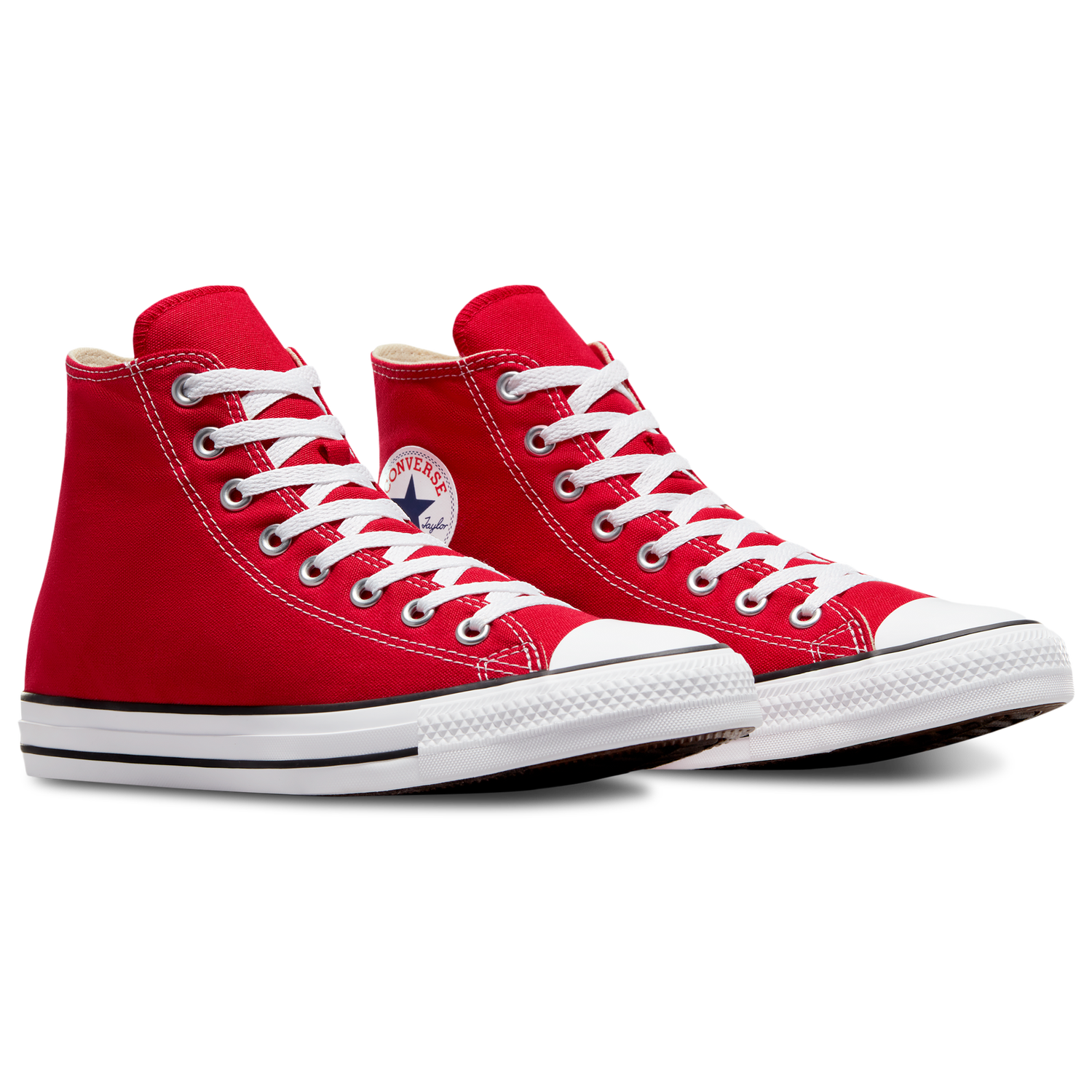 Converse All Star High Top - Men's - Bright Red/White