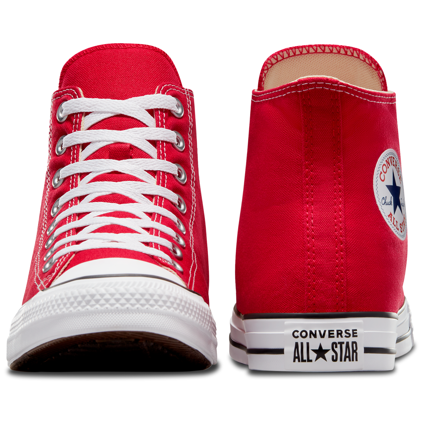 Converse All Star High Top - Men's - Bright Red/White