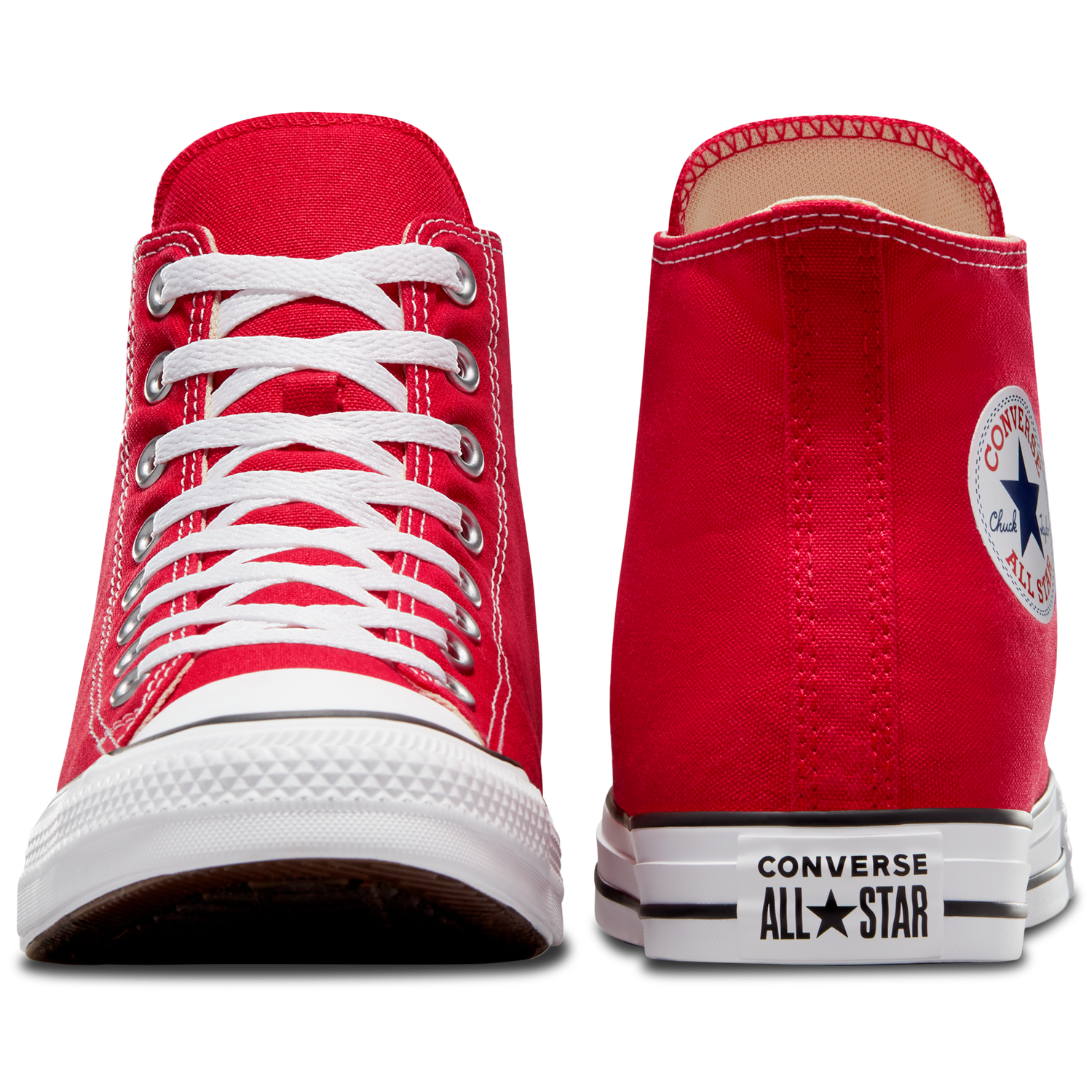 Converse All Star High Top - Men's - Bright Red/White