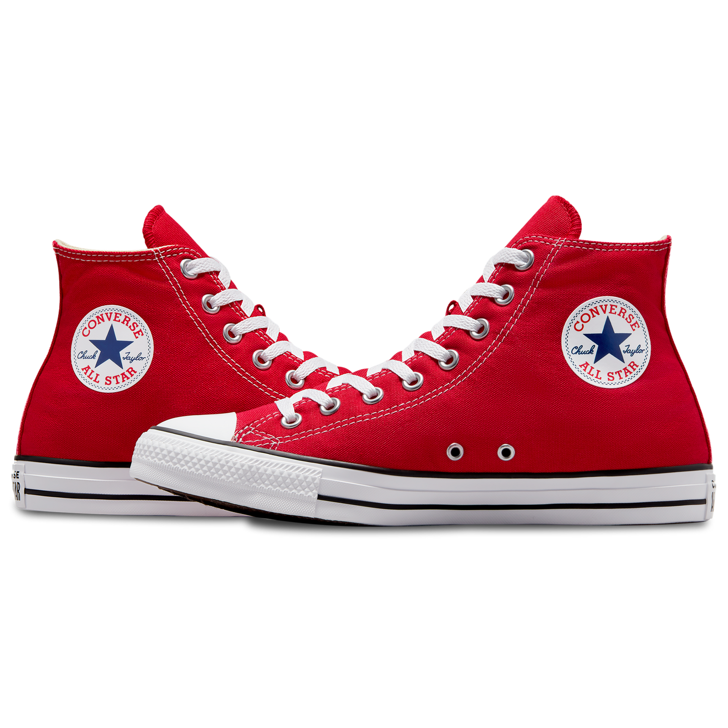 Converse All Star High Top - Men's - Bright Red/White