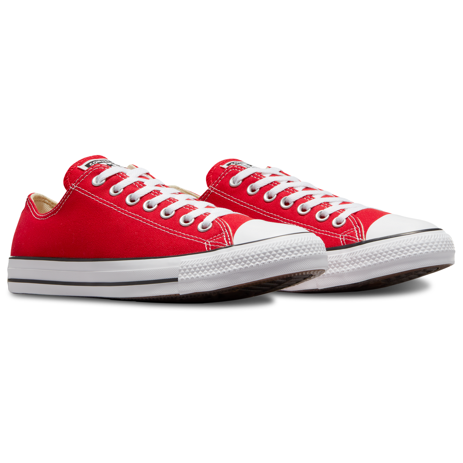 Converse All Star Low Top - Men's - White/Bright Red