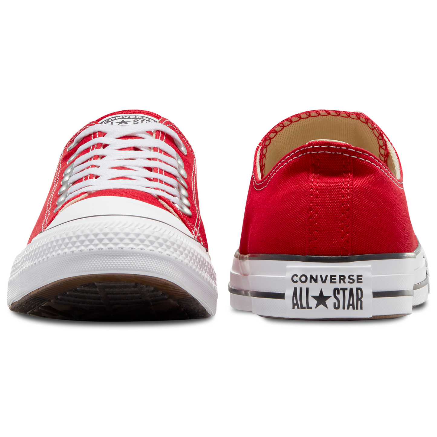 Converse All Star Low Top - Men's - White/Bright Red
