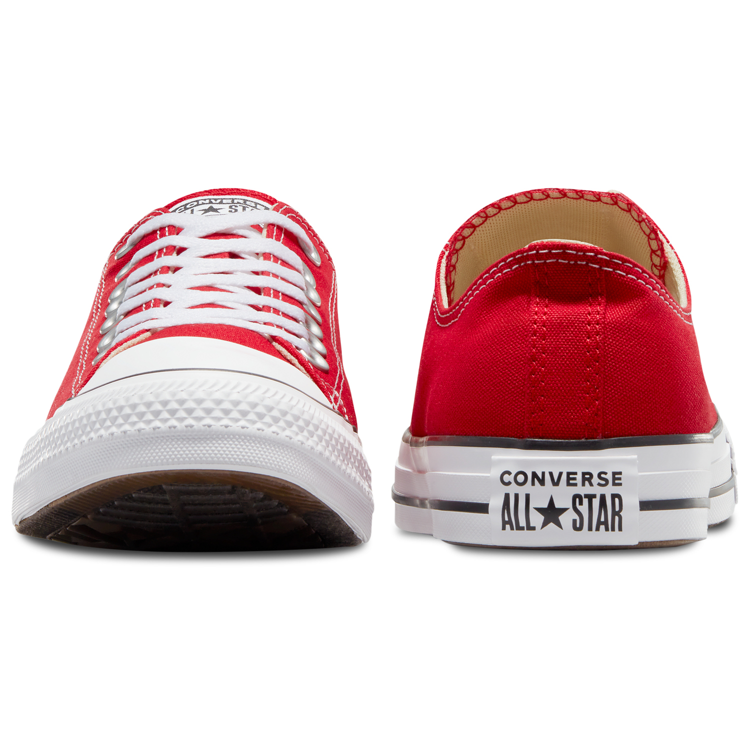 Converse All Star Low Top - Men's - White/Bright Red