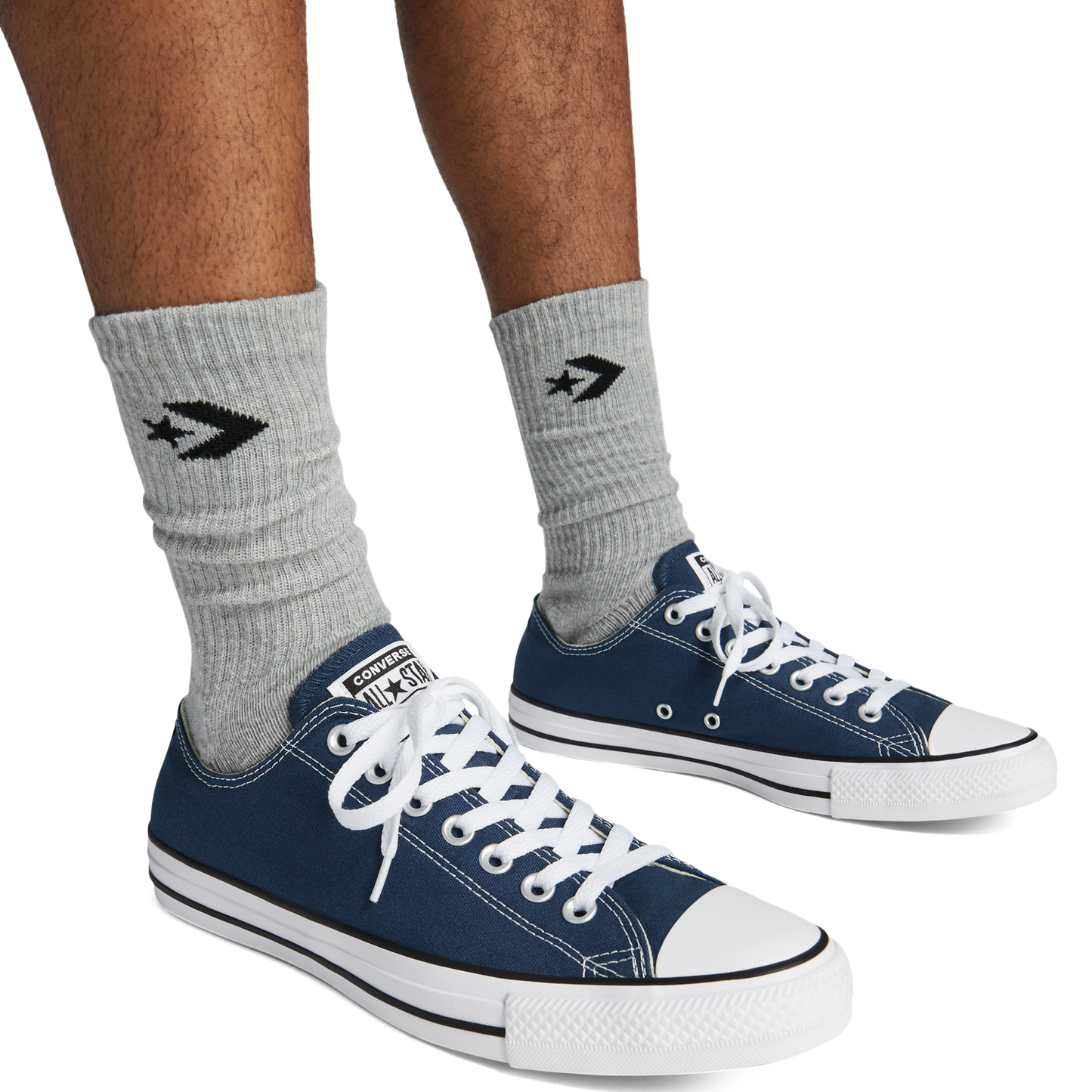Converse All Star Low Top - Men's - Navy/White