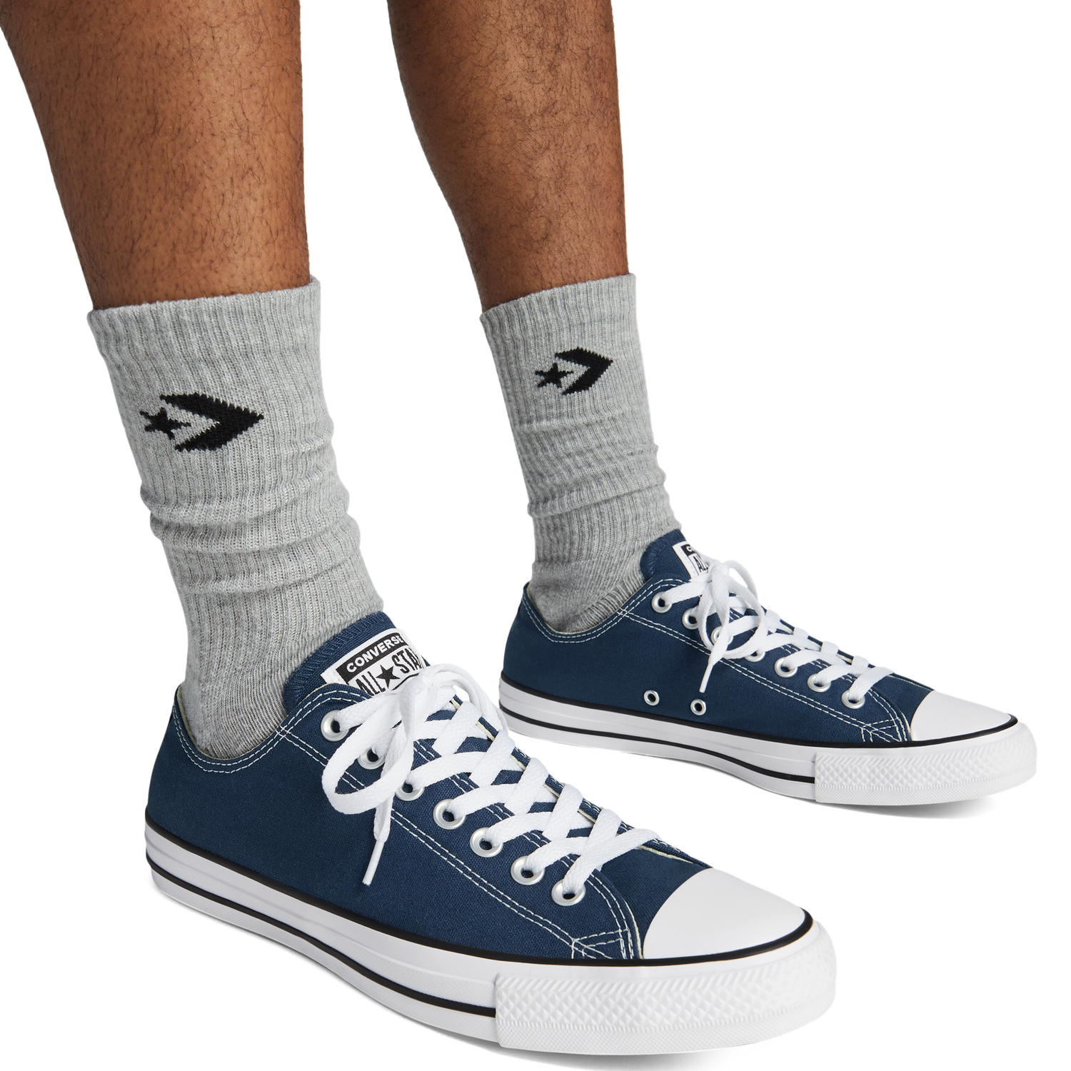 Converse All Star Low Top - Men's - Navy/White