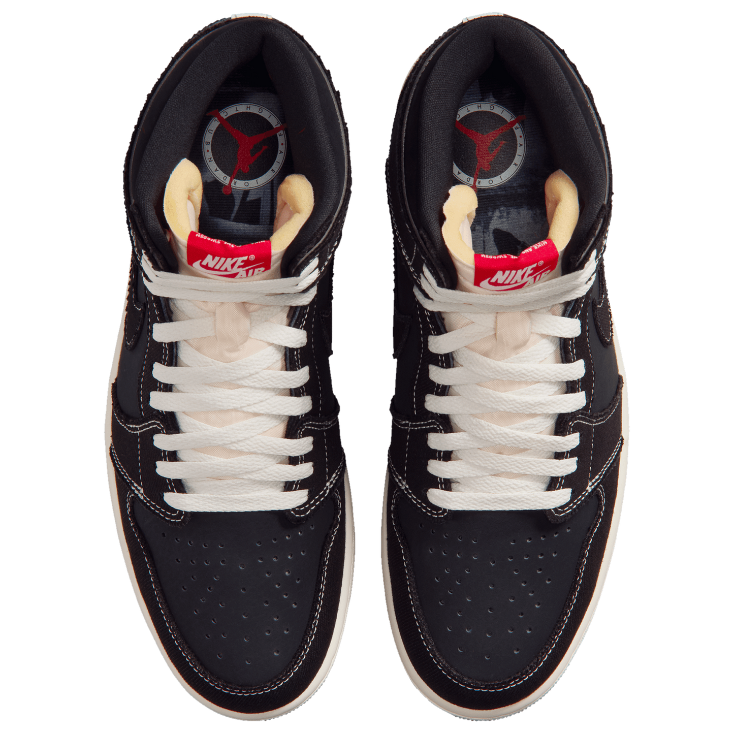 Jordan AJ 1 Retro High OG FC - Men's - Black/University Red/Sail