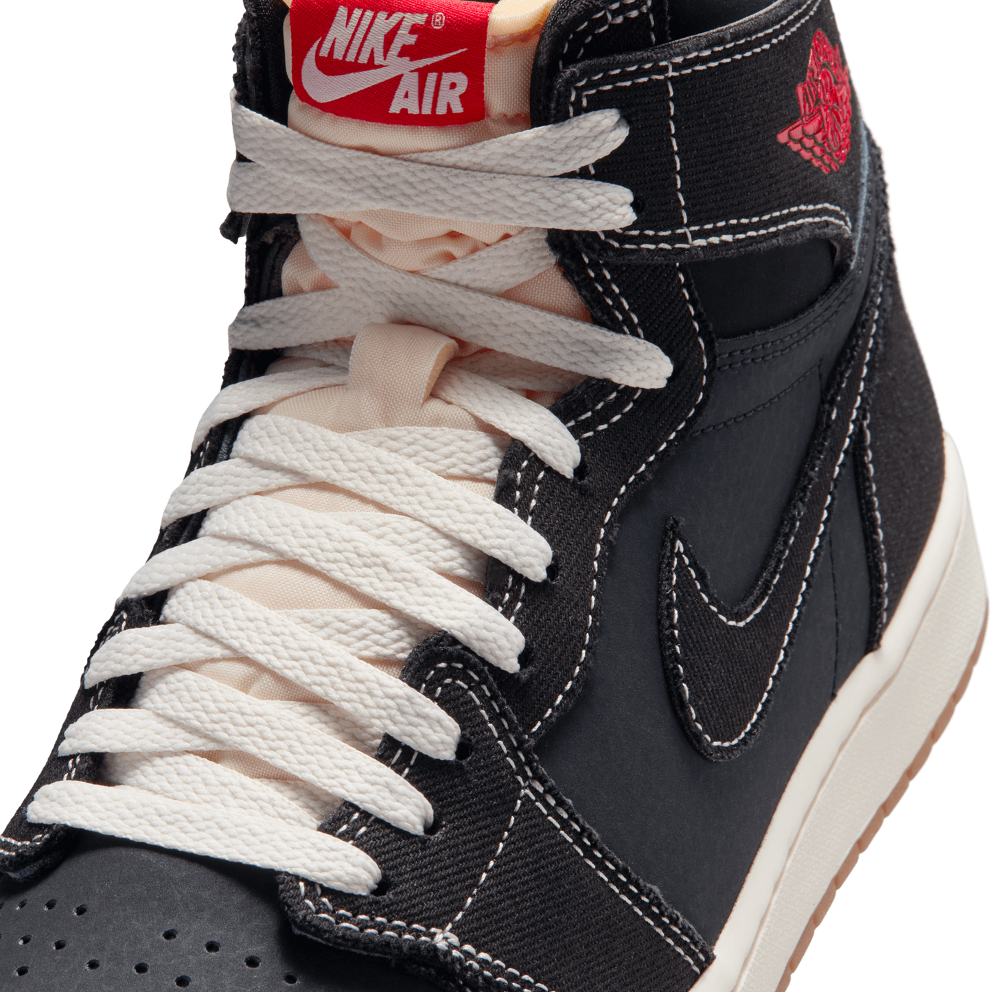 Jordan AJ 1 Retro High OG FC - Men's - Black/University Red/Sail