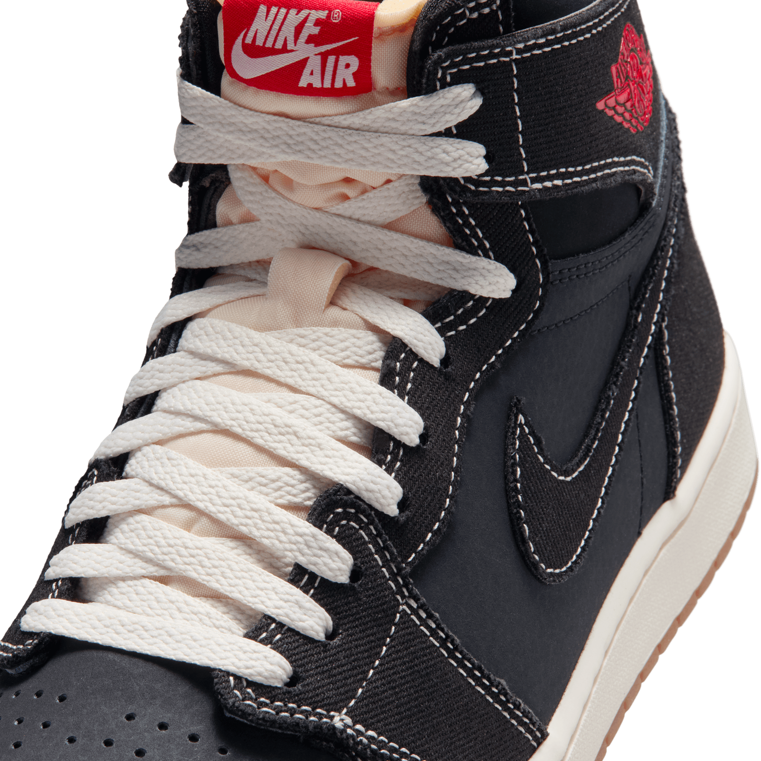 Jordan AJ 1 Retro High OG FC - Men's - Black/University Red/Sail