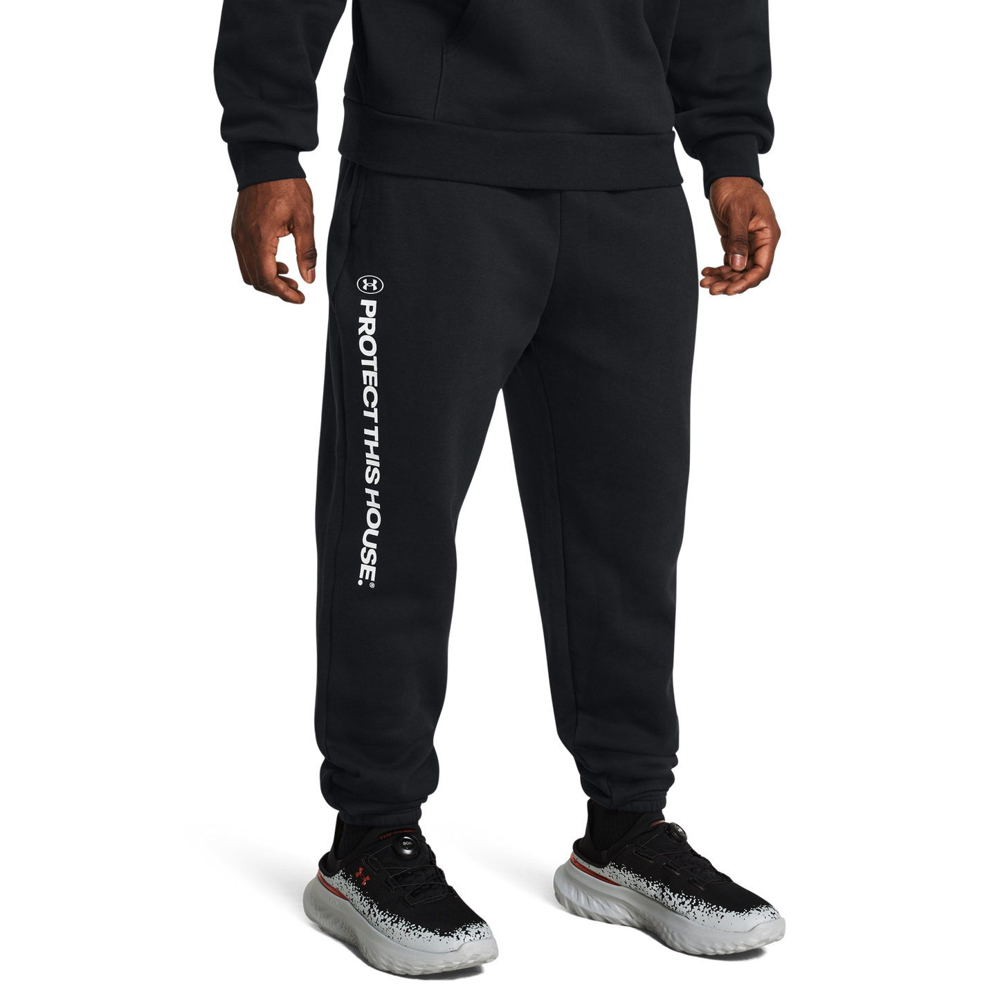 Under Armour PTH Icon Fleece Joggers - Men's - Black/White