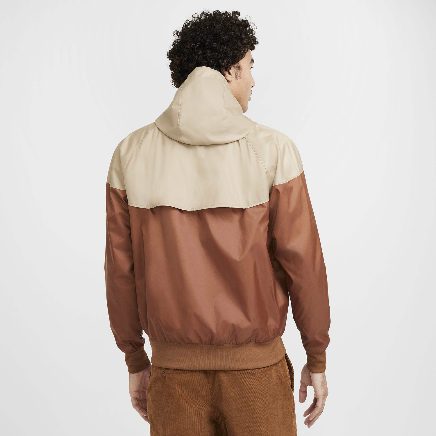 Nike Woven Windrunner Lined Hooded Jacket - Men's - Sail/Khaki/Light British Tan