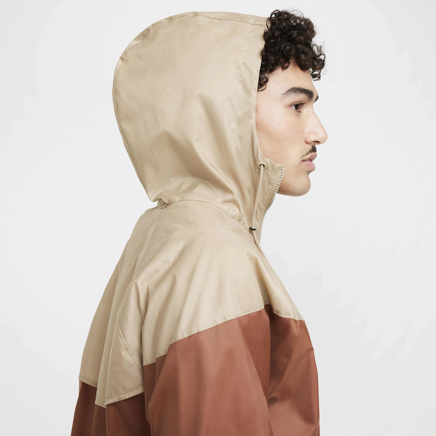Nike Woven Windrunner Lined Hooded Jacket - Men's - Sail/Khaki/Light British Tan