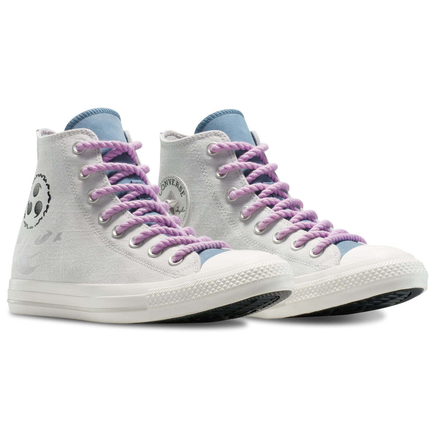 Converse X Naruto CTAS Hi - Men's - Vintage White/Lilac/Fossil