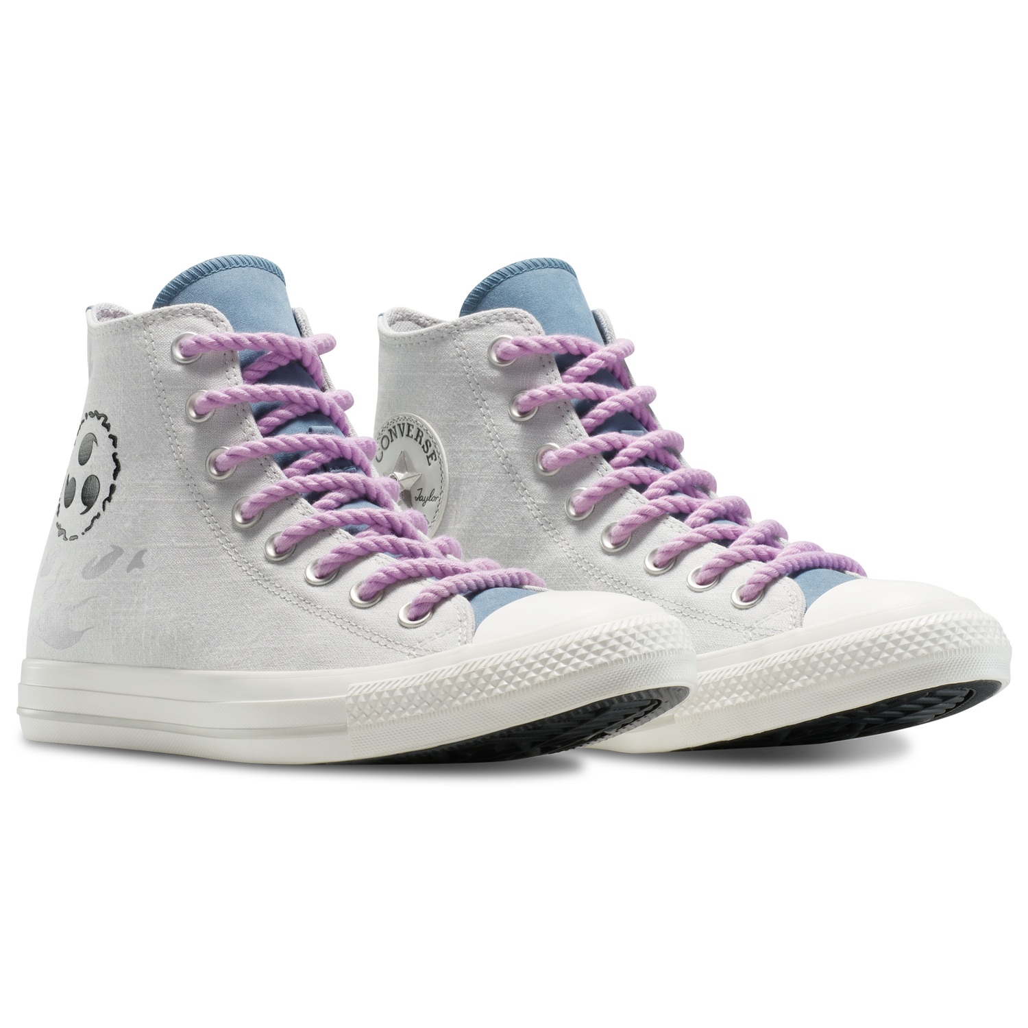 Converse X Naruto CTAS Hi - Men's - Vintage White/Lilac/Fossil