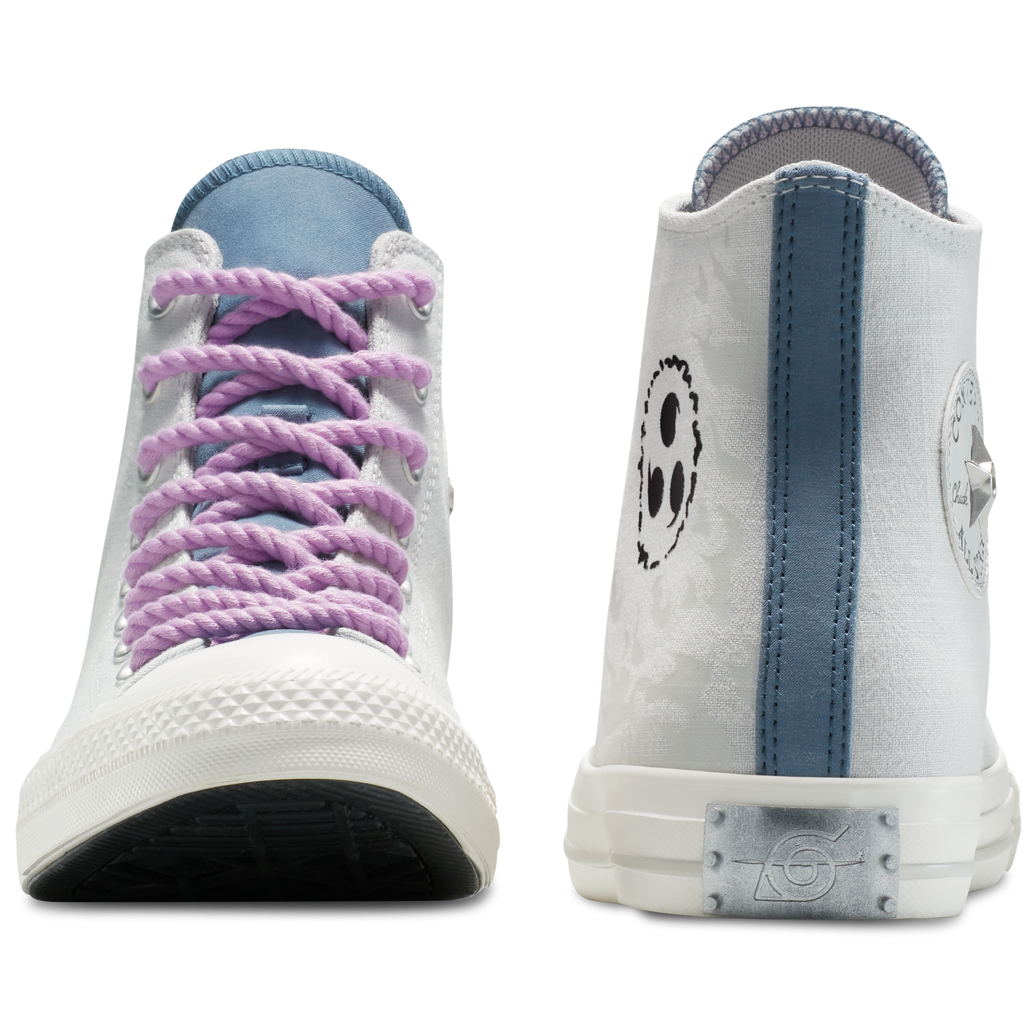 Converse X Naruto CTAS Hi - Men's - Vintage White/Lilac/Fossil