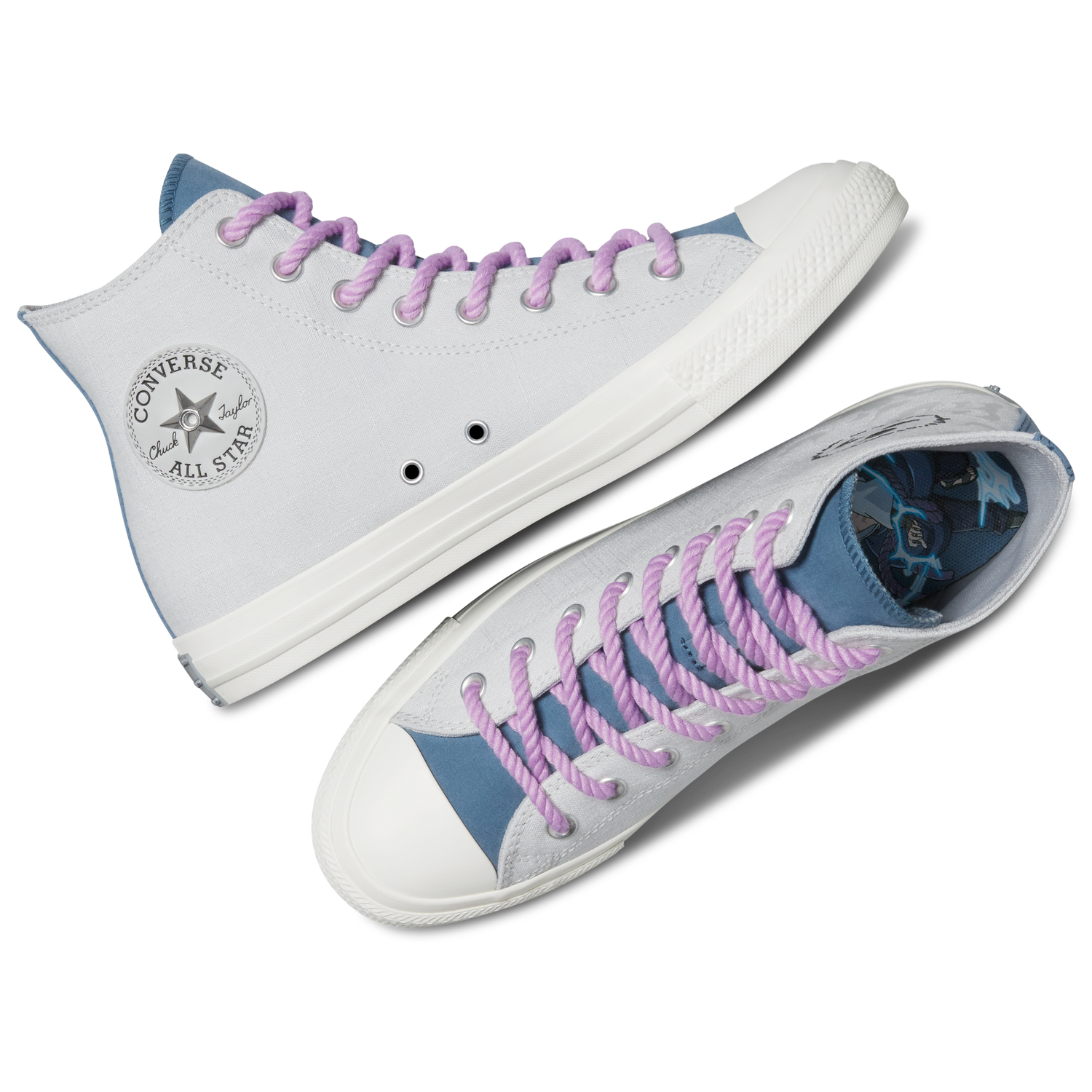 Converse X Naruto CTAS Hi - Men's - Vintage White/Lilac/Fossil